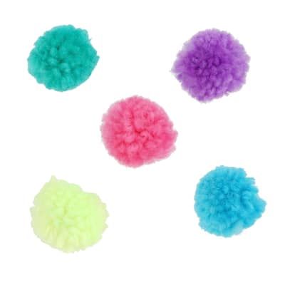 Creatology Rainbow Yarn Pom Poms - 60 ct