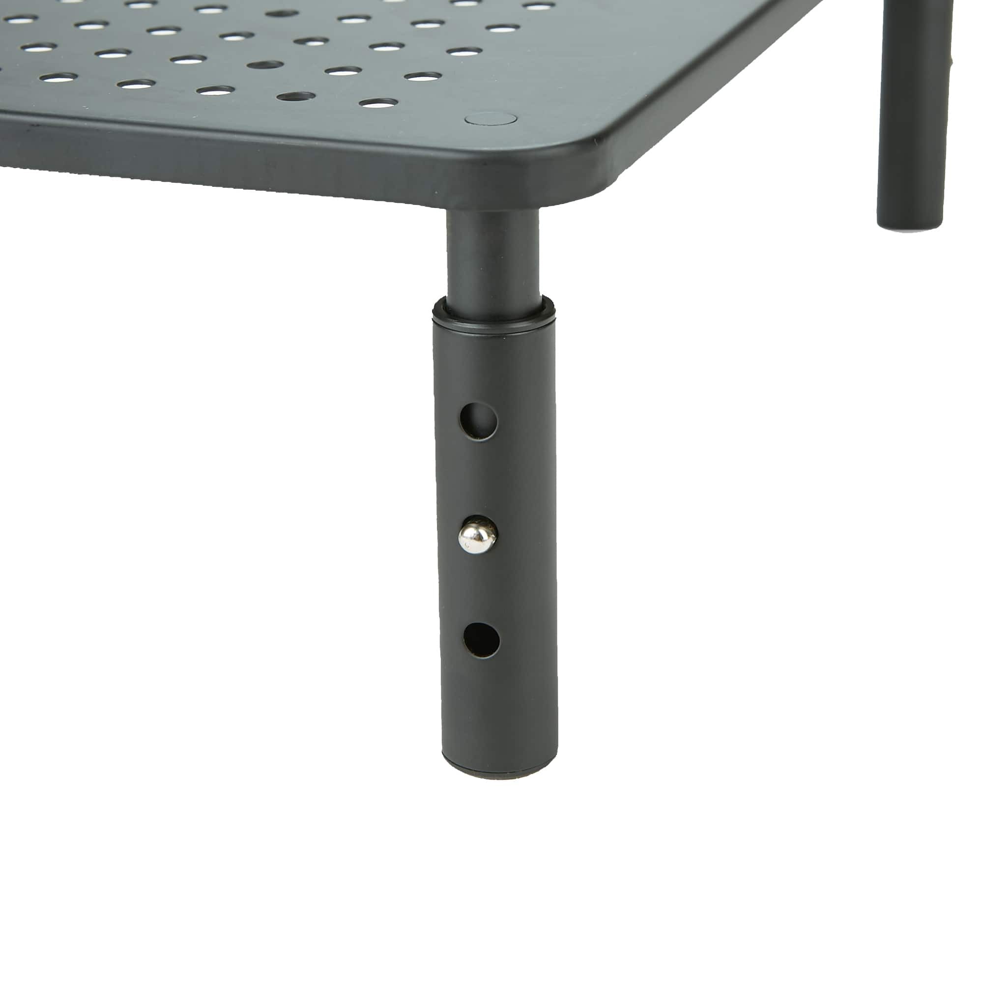 Mind Reader Black Vented Rectangle Monitor Stand