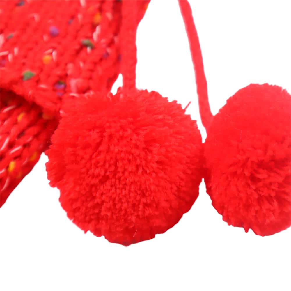 18&#x22; Red Knit Stocking with Pom Poms by Ashland&#xAE;