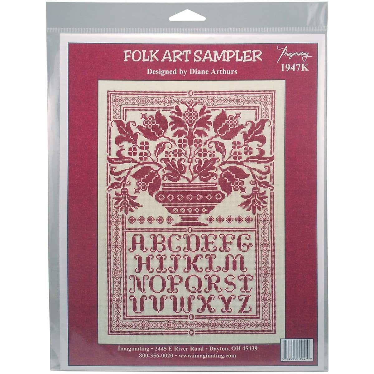 Imaginating Folk Art Sampler Counted Cross Stitch Kit