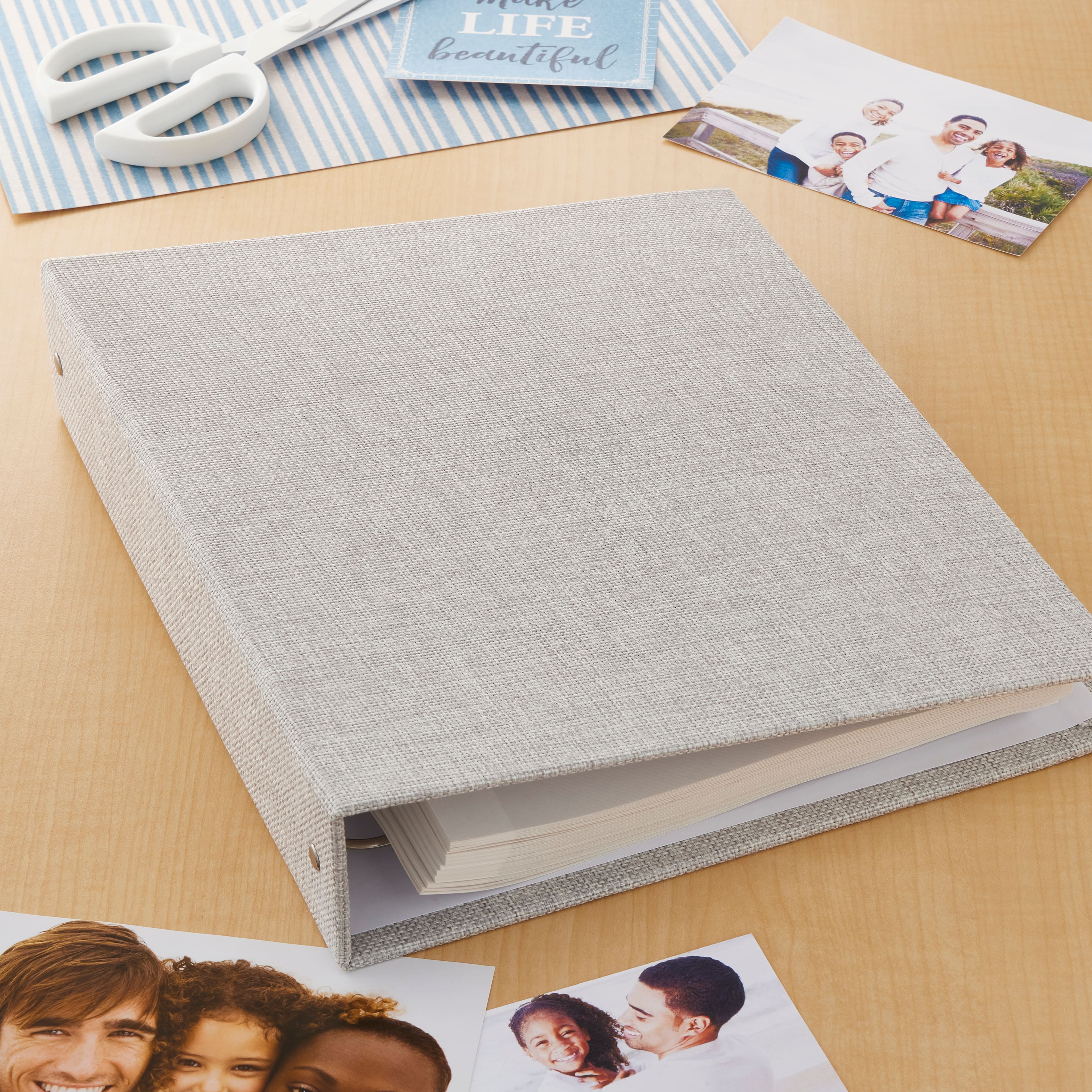 Textured Gray Magnetic Photo Album by Recollections&#x2122;