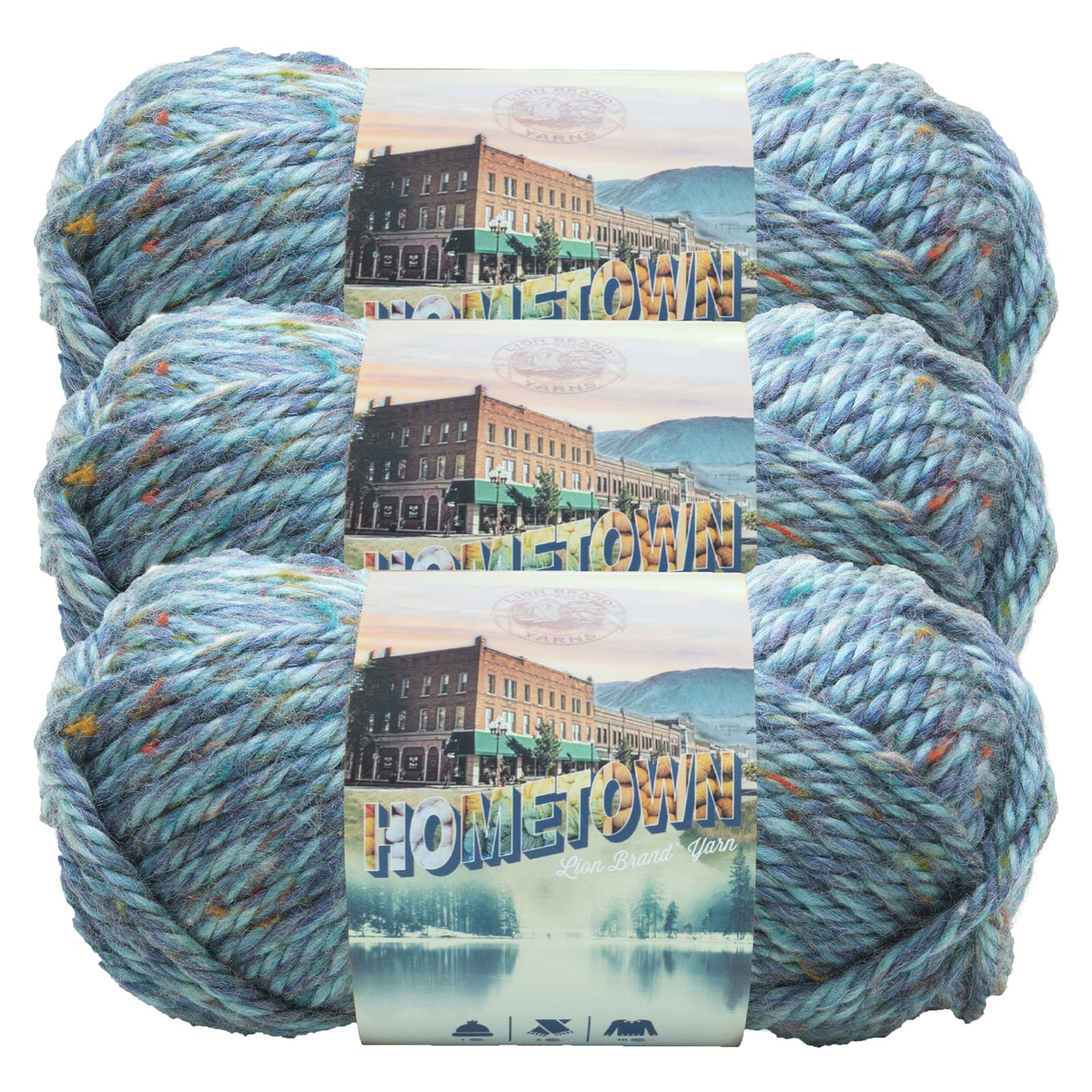 3 Pack Lion Brand® Hometown Variegates Yarn