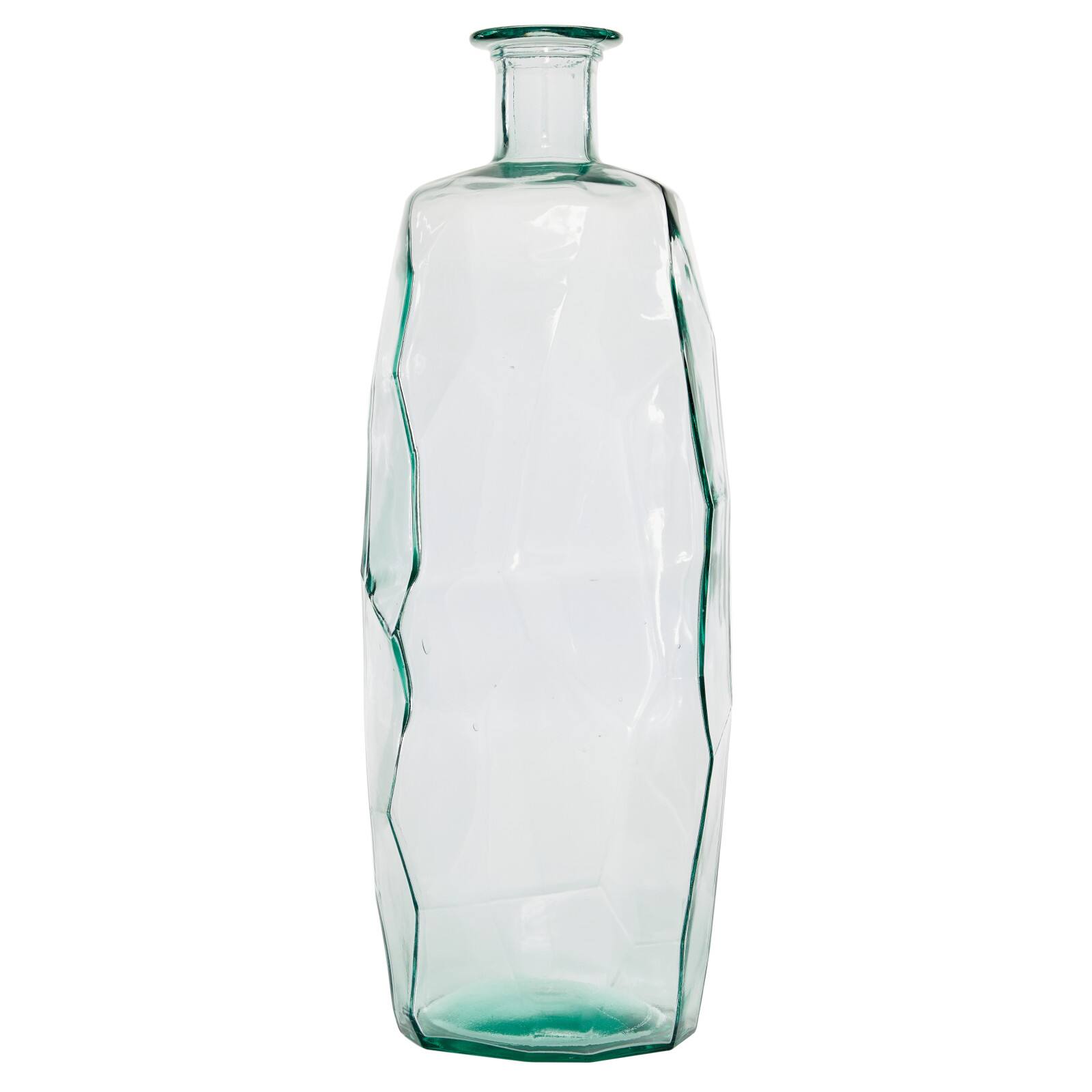 29" Clear Glass Contemporary Vase