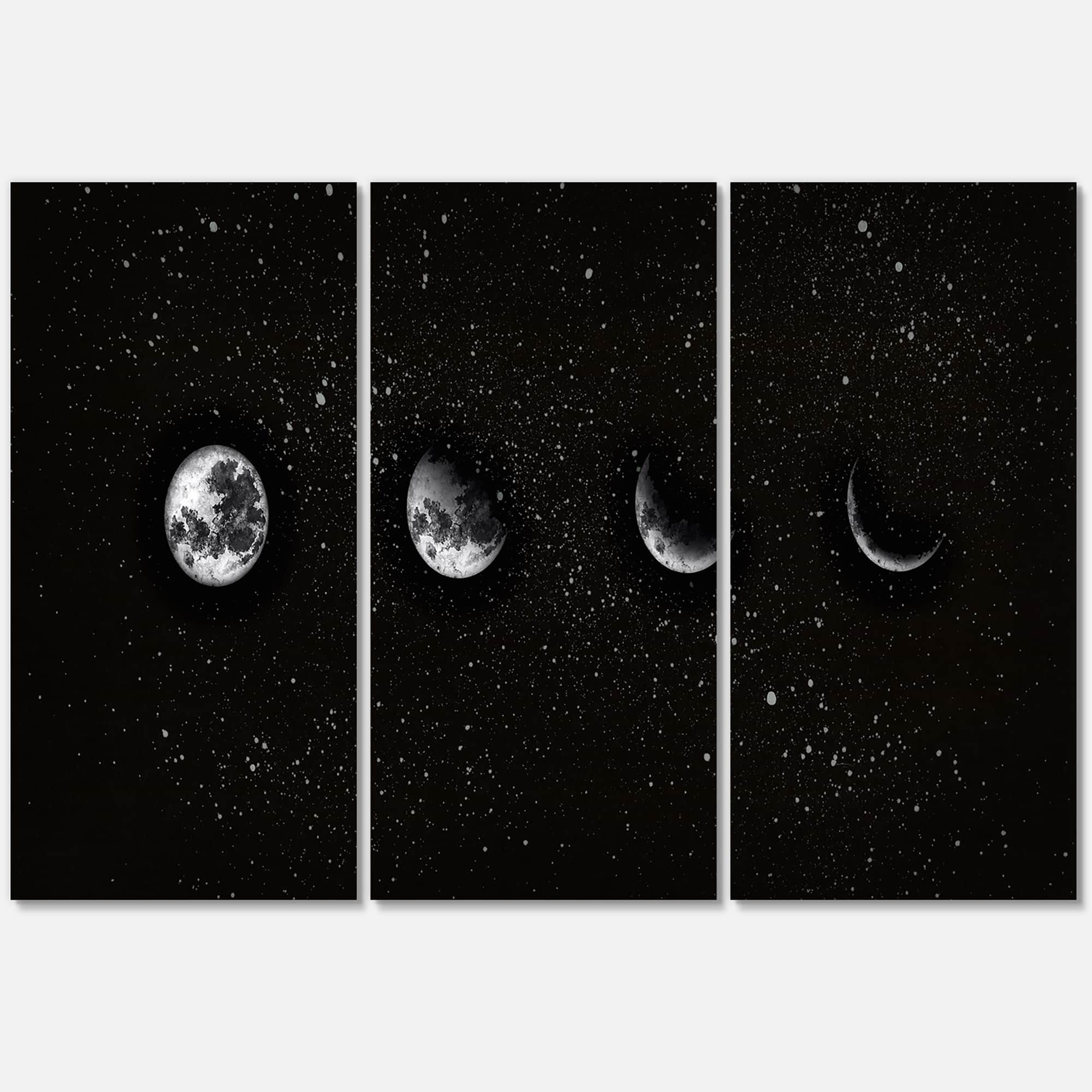 Designart - Moon Phases In The Night Sky