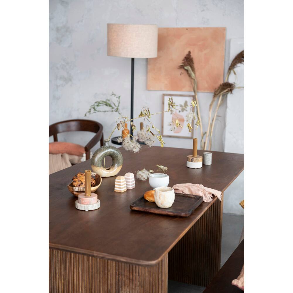 Hello Honey® Rust Woven Cotton Blend Lumbar Pillow