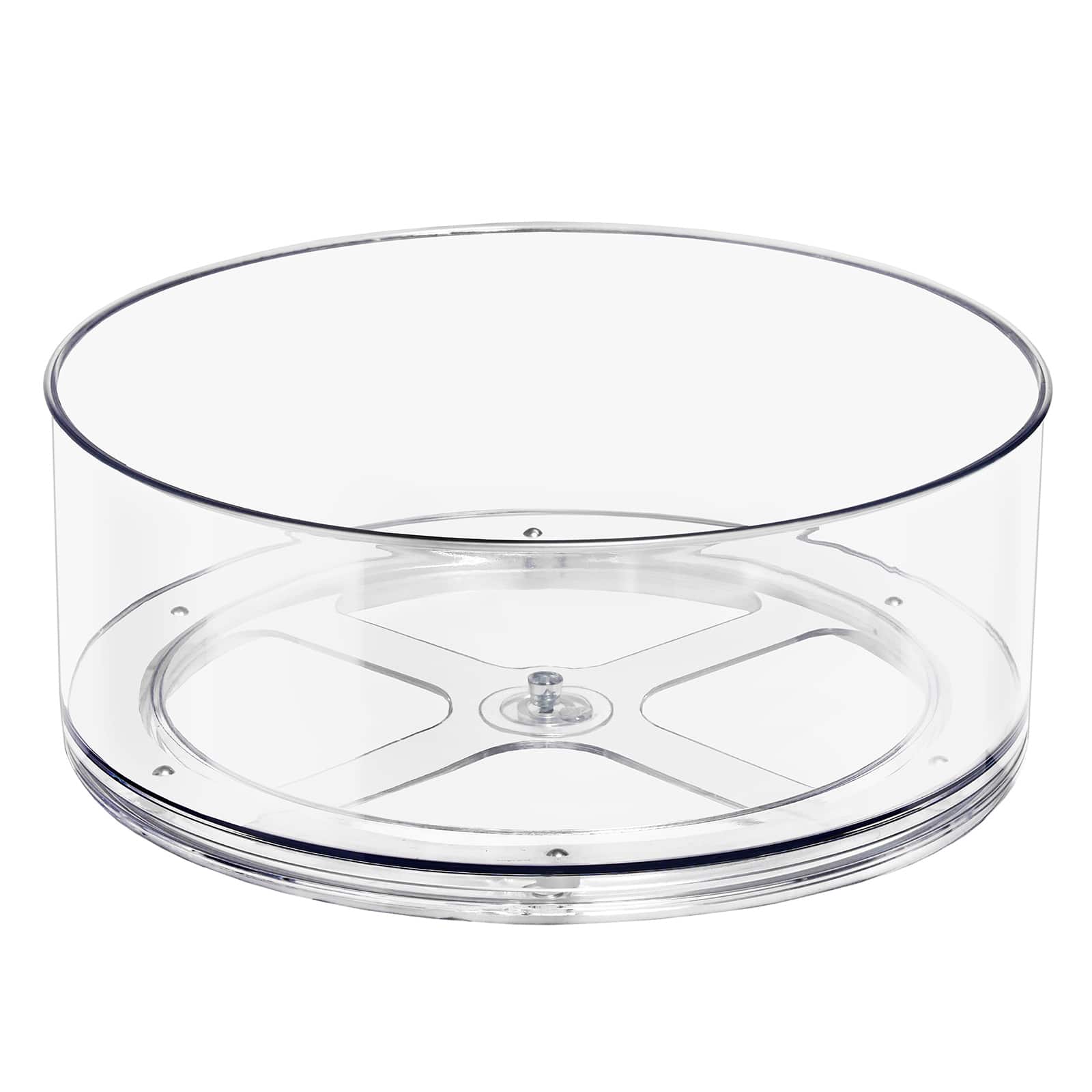 Sorbus 9" Clear Turntable Bins, 2ct.