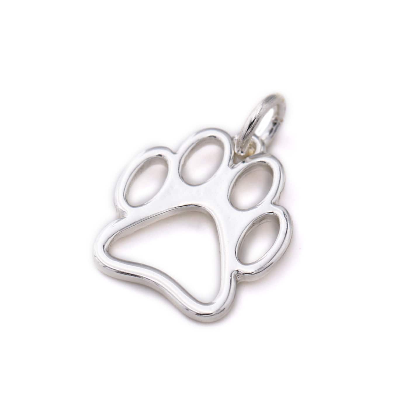Charmalong™ Silver Plated Paw Charm by Bead Landing™