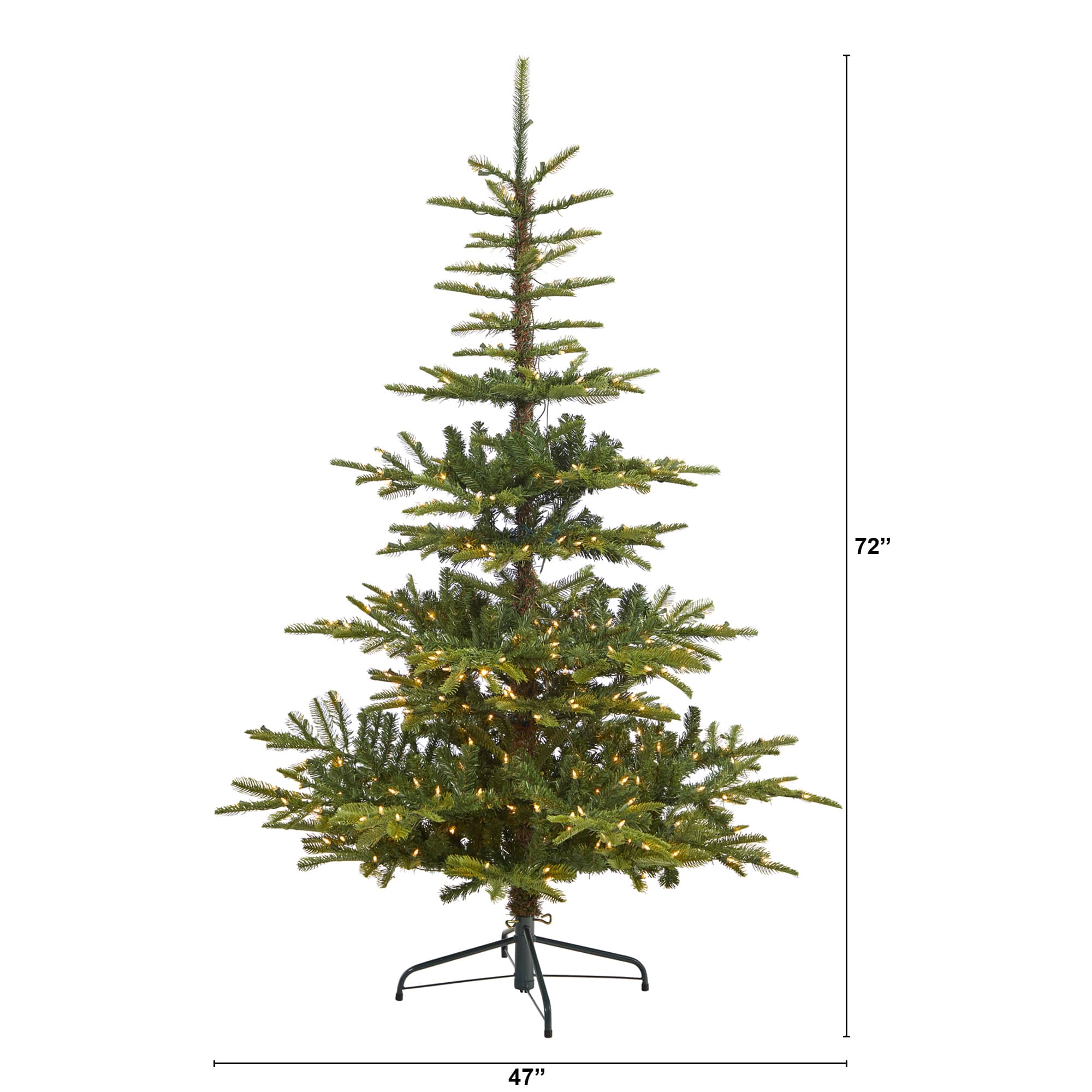 6ft. Pre-Lit Layered Washington Spruce Artificial Christmas Tree with Clear Lights