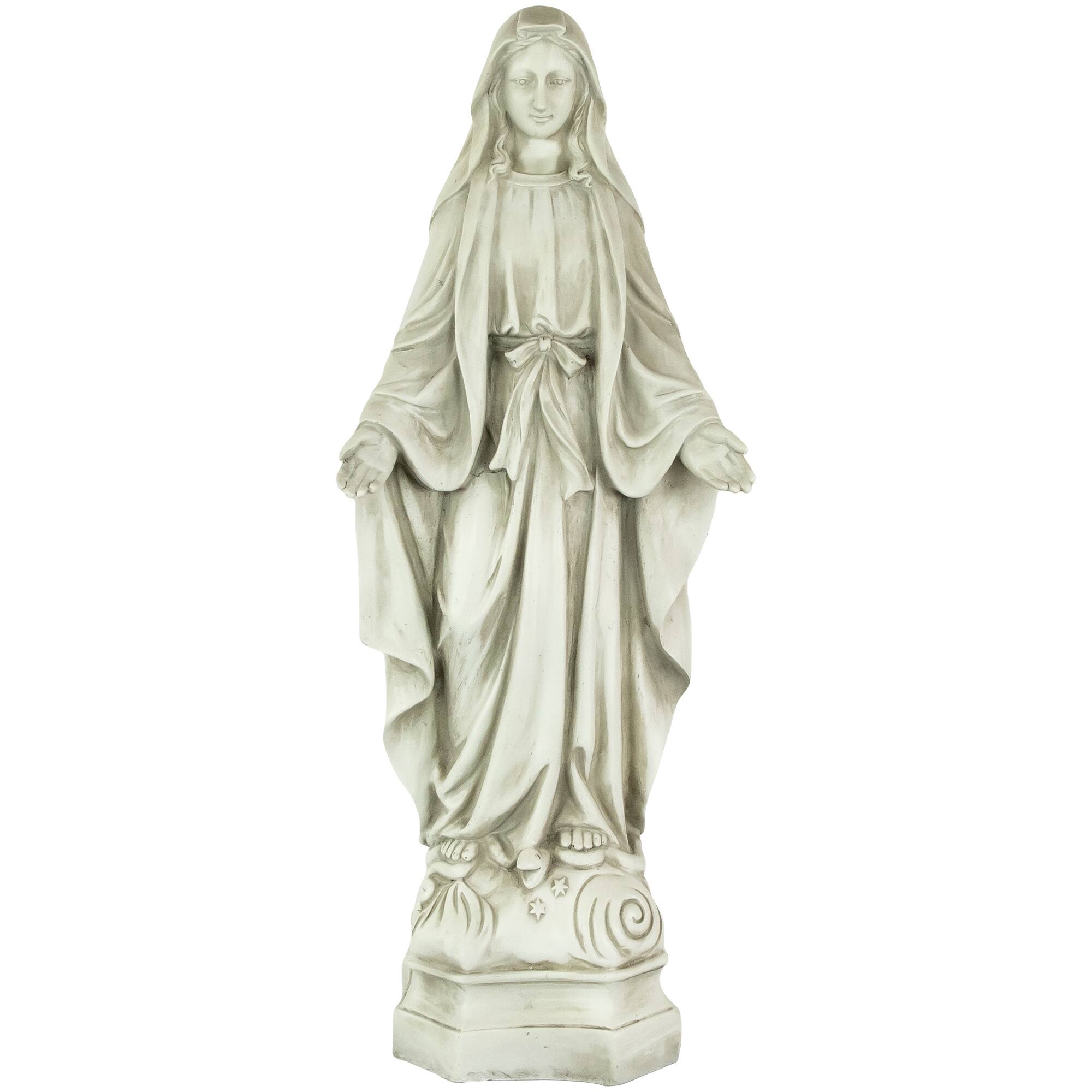 28.25&#x22; Religious Standing Virgin Mary Outdoor Garden Statue