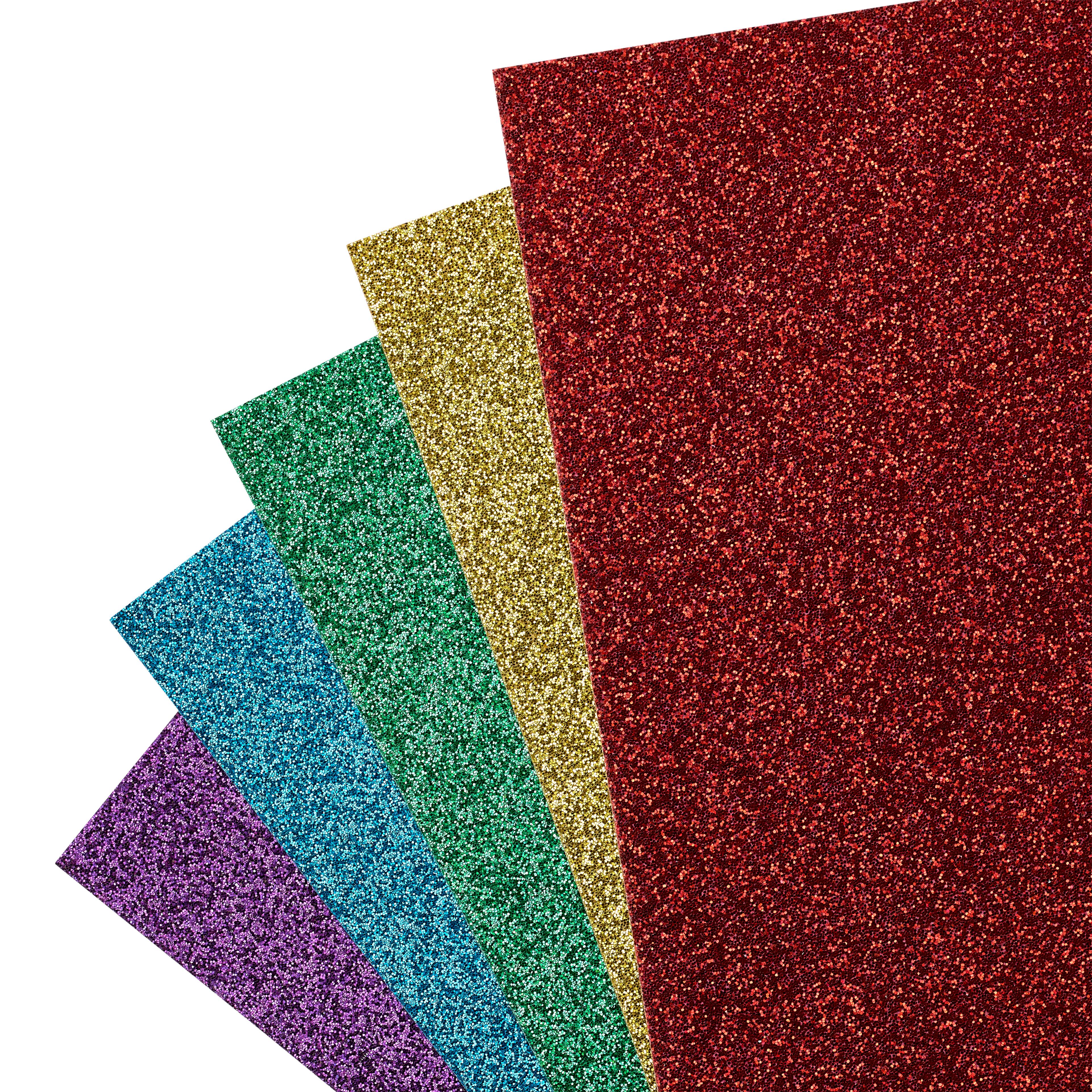 6 Packs: 48 ct. (288 total) Rainbow Glitter Cardstock Paper Pad by Recollections™, 4.5" x 7"