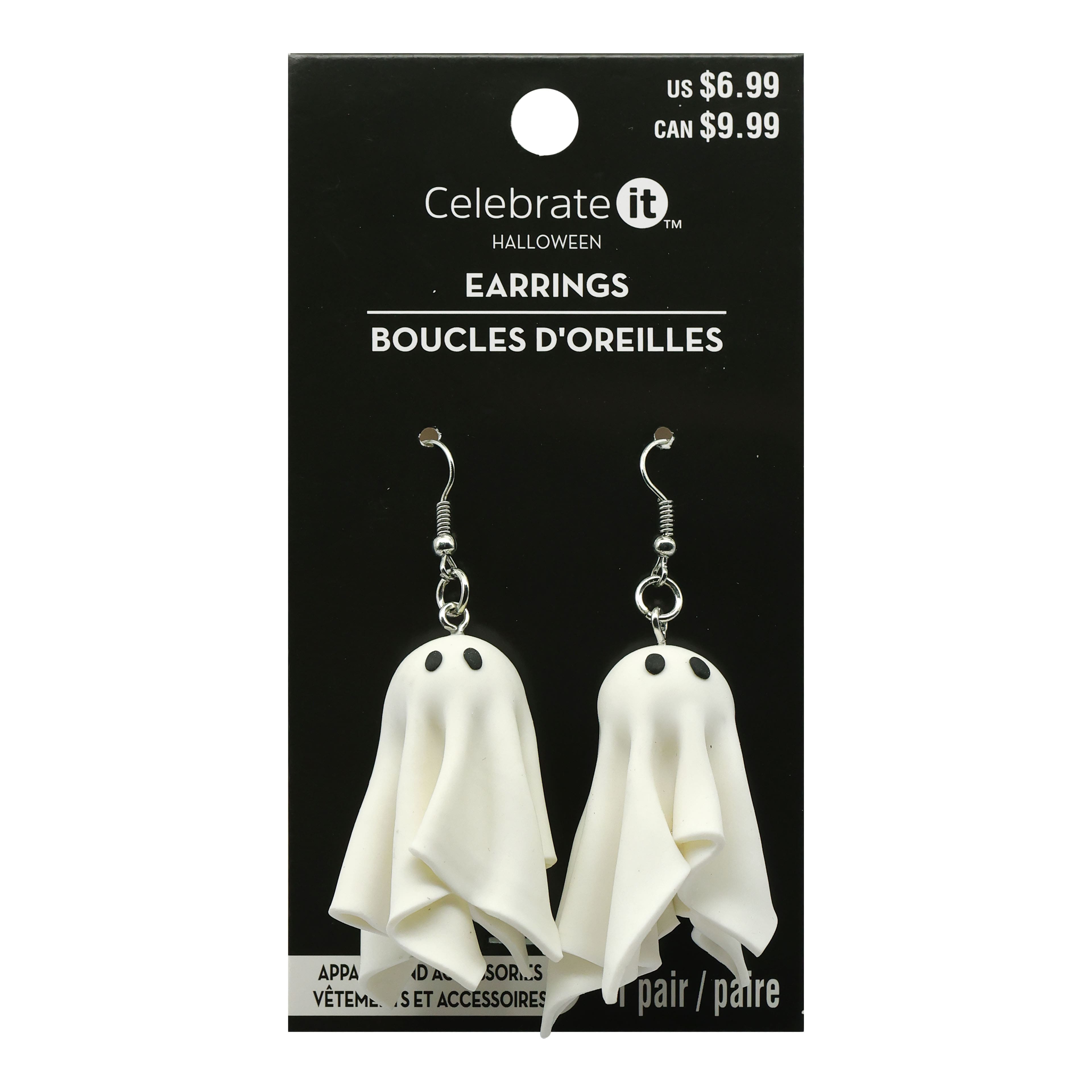 White 3D Ghost Earrings by Celebrate It&#x2122;