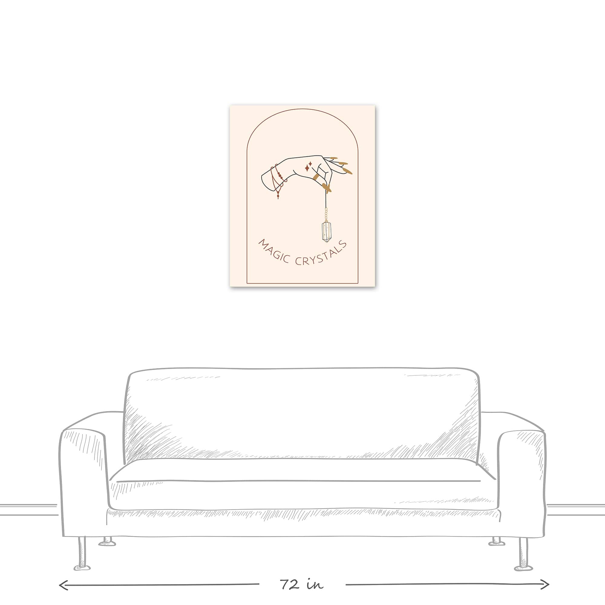 Magic Crystals 8 24" x 30" Canvas Wall Art