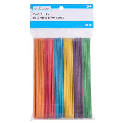 Multicolor Jumbo Wood Craft Sticks by Creatology™ | Michaels