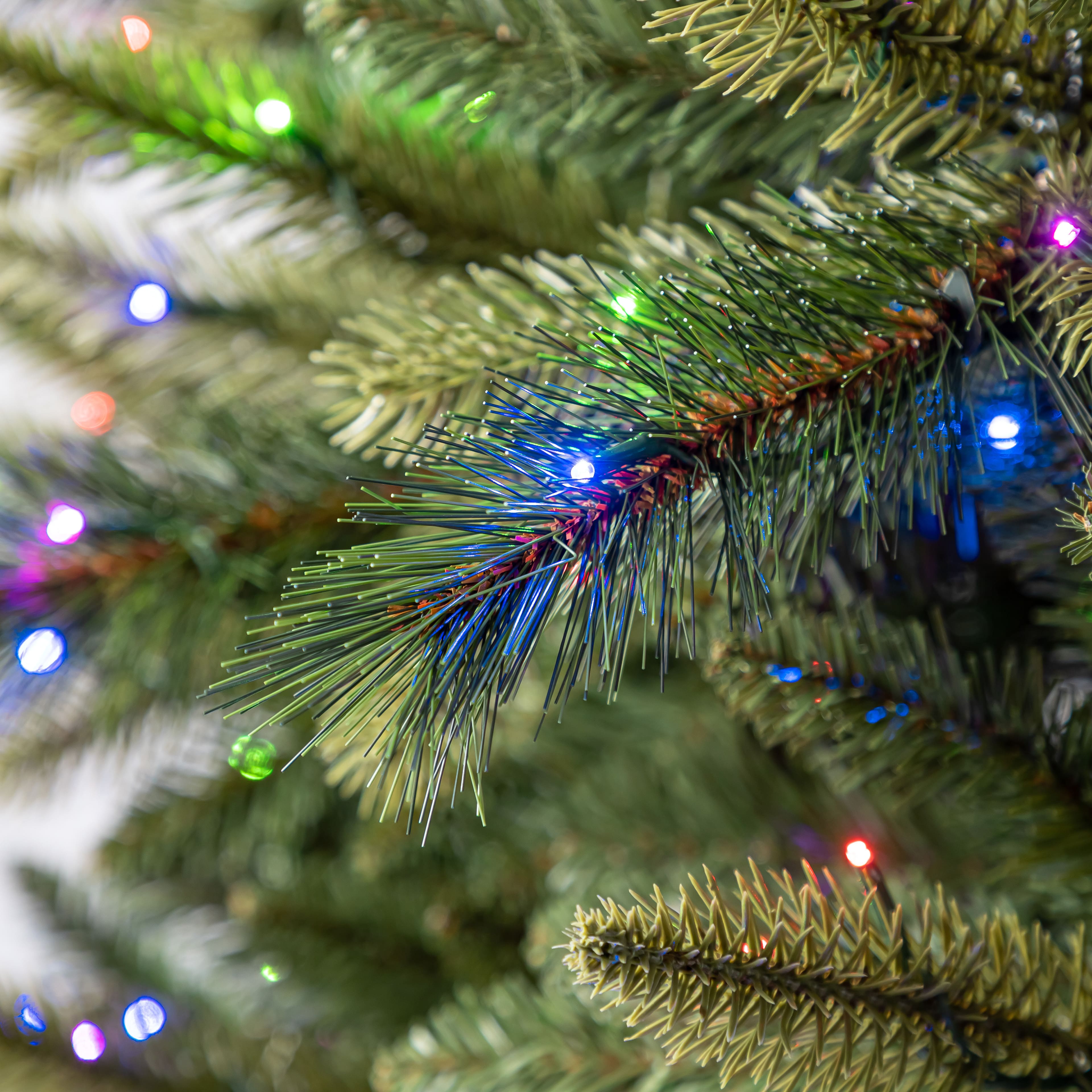 7.5ft. Pre-Lit Glendale Spruce Artificial Christmas Tree, LumaDazzle&#x2122; Color Changing LED Lights by Ashland&#xAE;