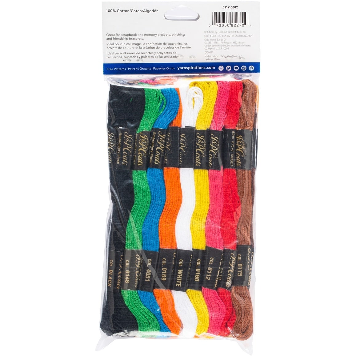 Coats & Clark 6-Strand Embroidery Floss Value Pack, Basic