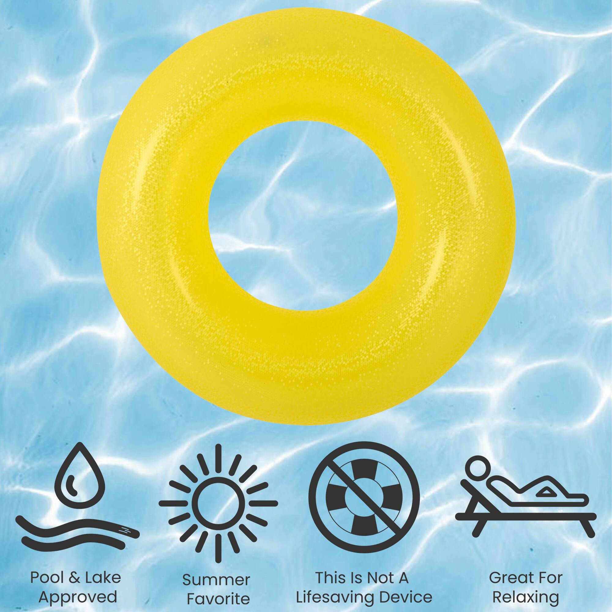 Pool Central 35&#x22; Inflatable Inner Tube Pool Float