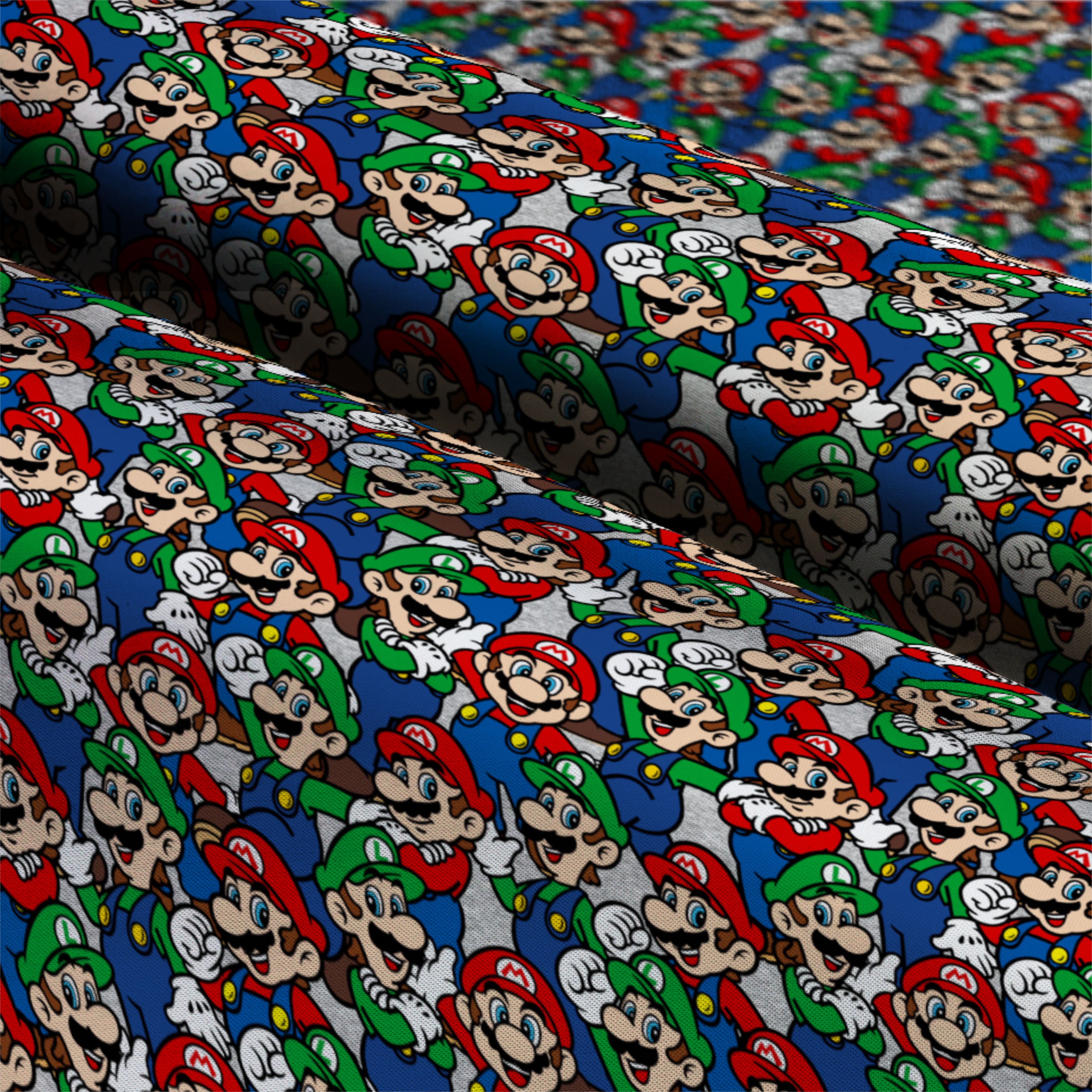 Nintendo® Packed Mario & Luigi Cotton Fabric