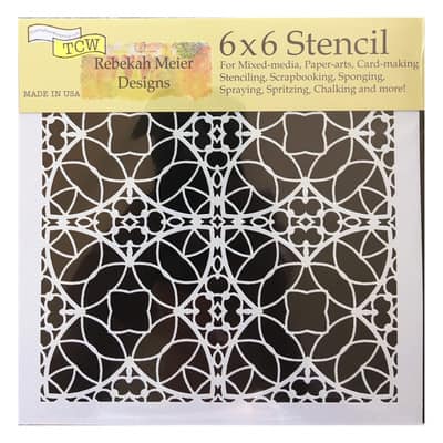 The Crafter's Workshop Spanish Tile Stencil, 6