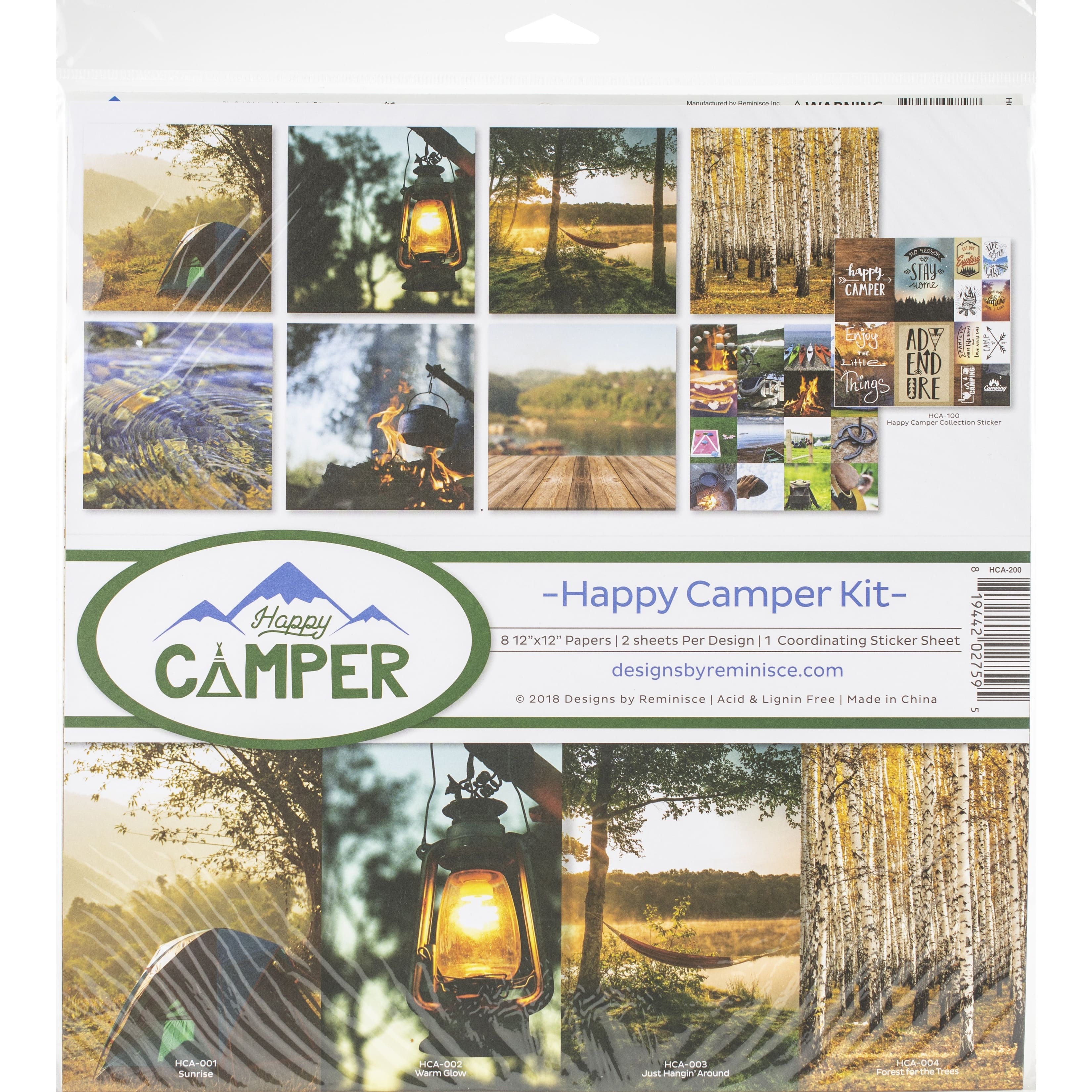 Reminisce Collection Kit 12&#x22;X12&#x22;-Happy Camper