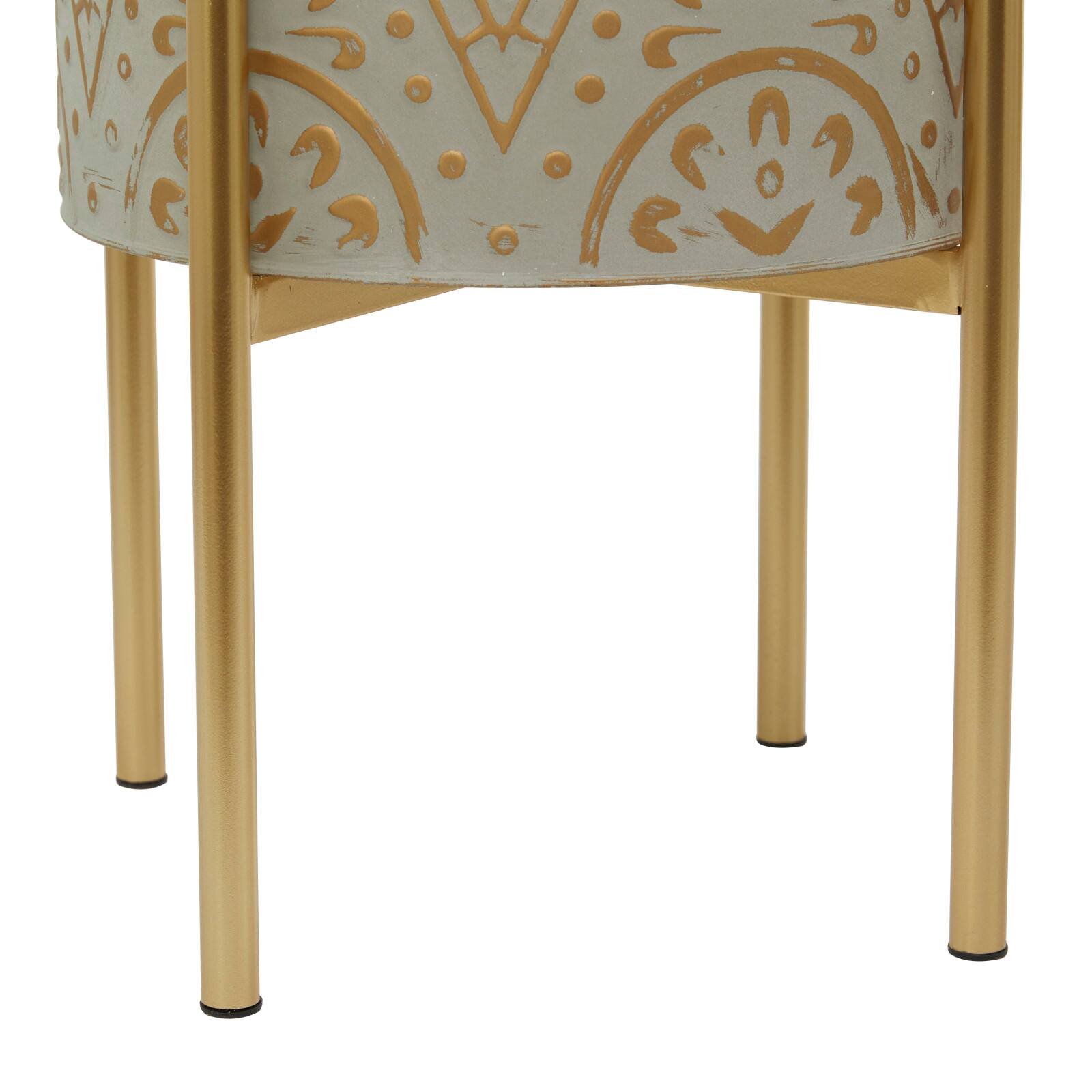 Brown Bohemian Planter, Set of 2" 23", 19"