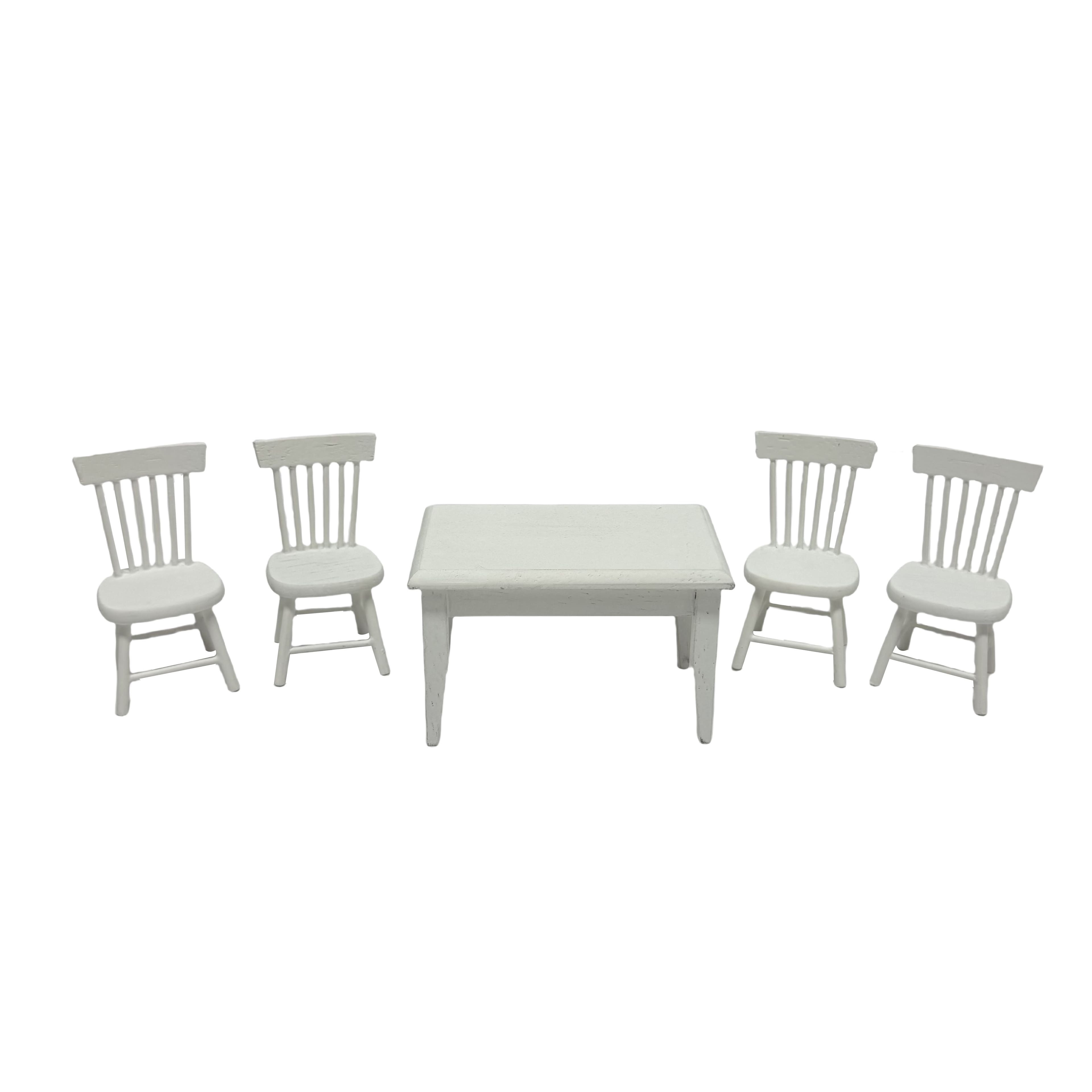 Miniature White Dining Table Set by Make Market®