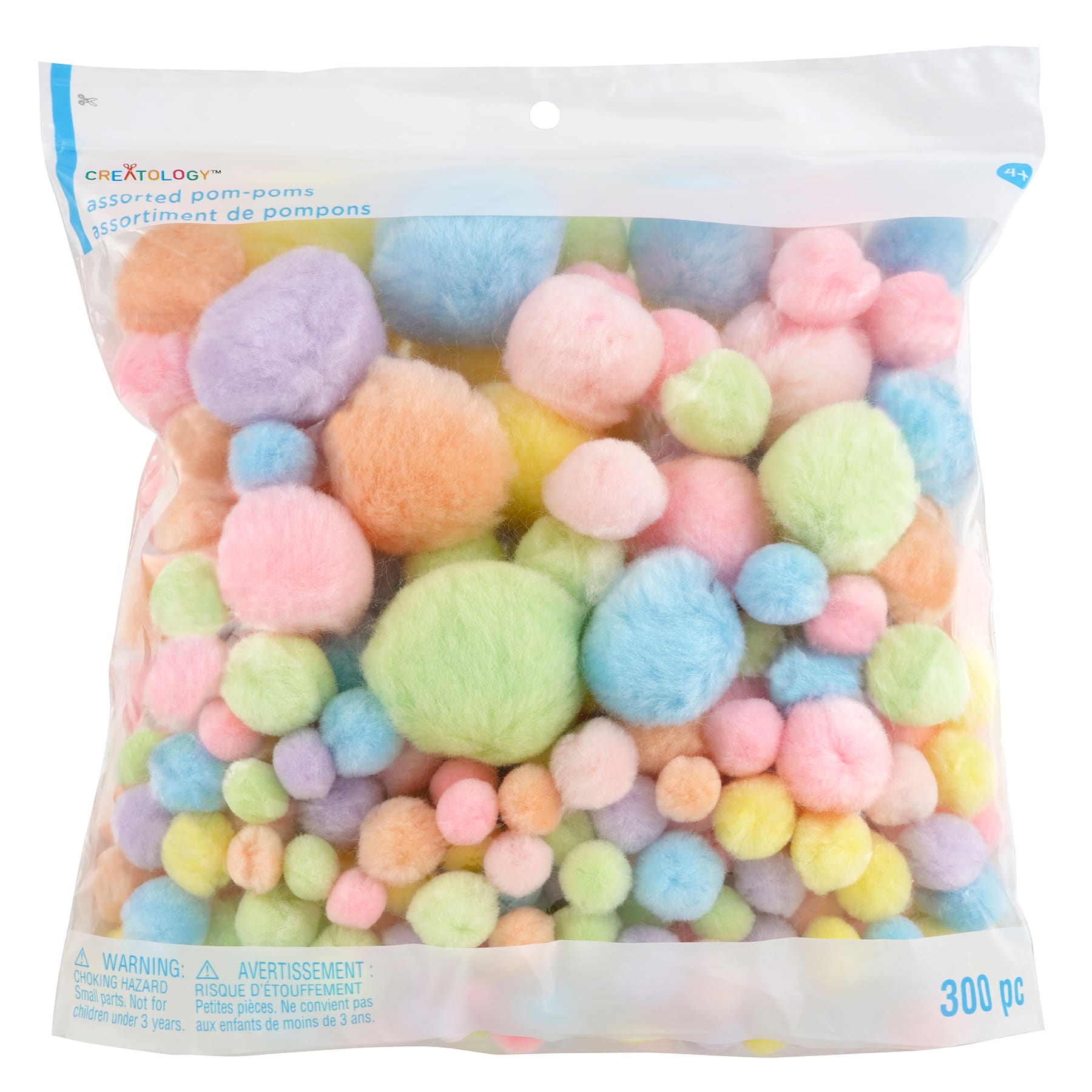12 Packs: 300 ct. (3,600 total) Pastel Pom Poms by Creatology™