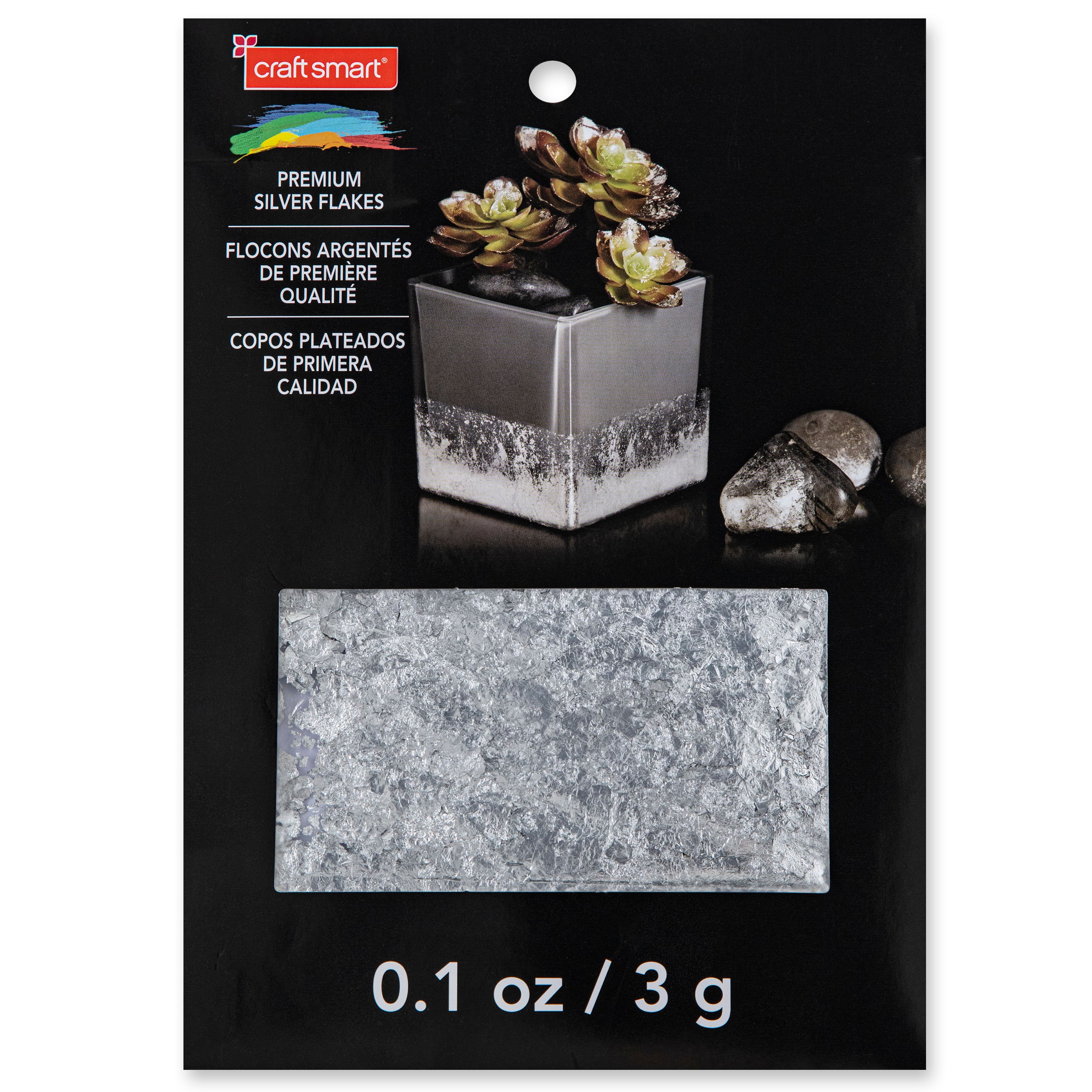 6 Pack: Premium Silver Flakes by Craft Smart&#xAE;