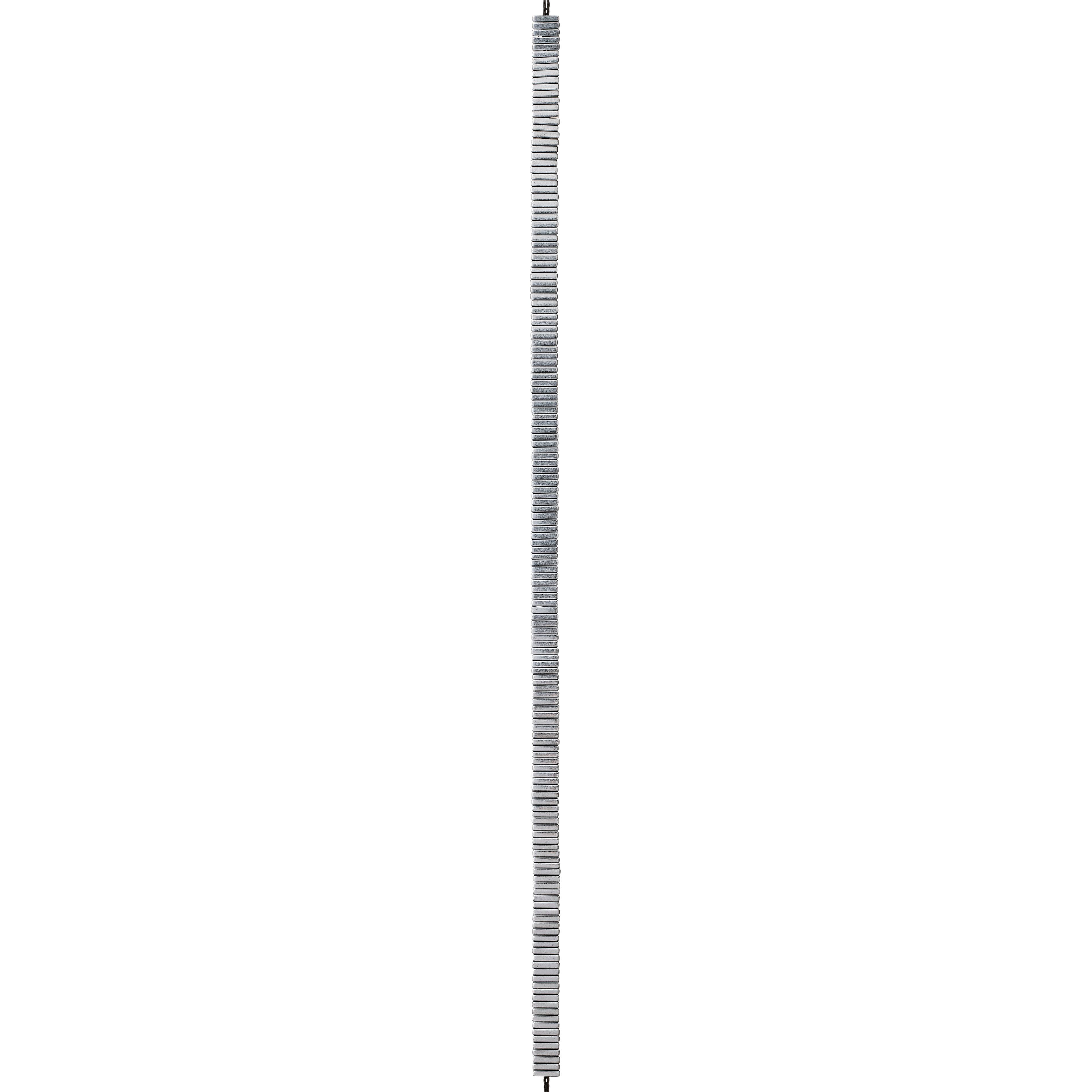 12 Pack:  Silver Hematite Stone Square Beads, 4mm by Bead Landing&#x2122;
