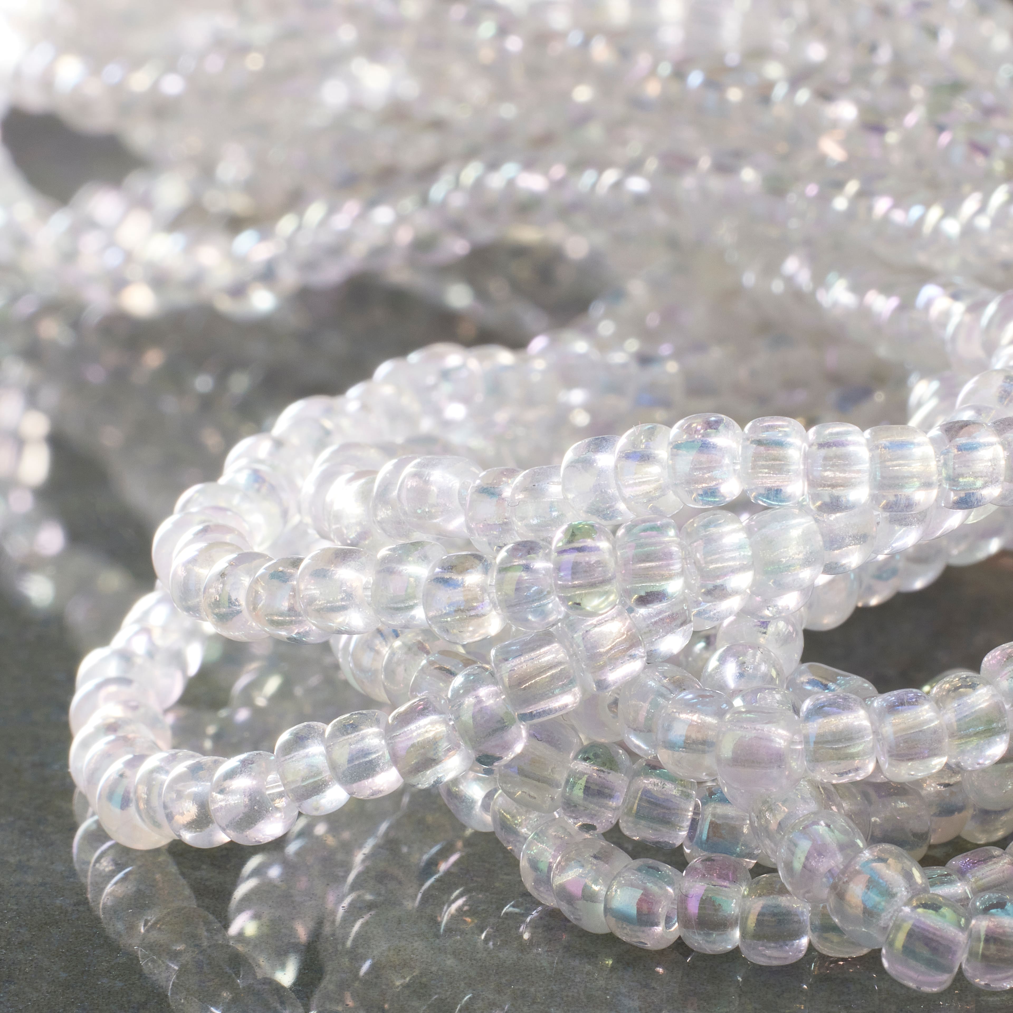 12 Pack: Clear Glass Seed Beads, 6/0 by Bead Landing™