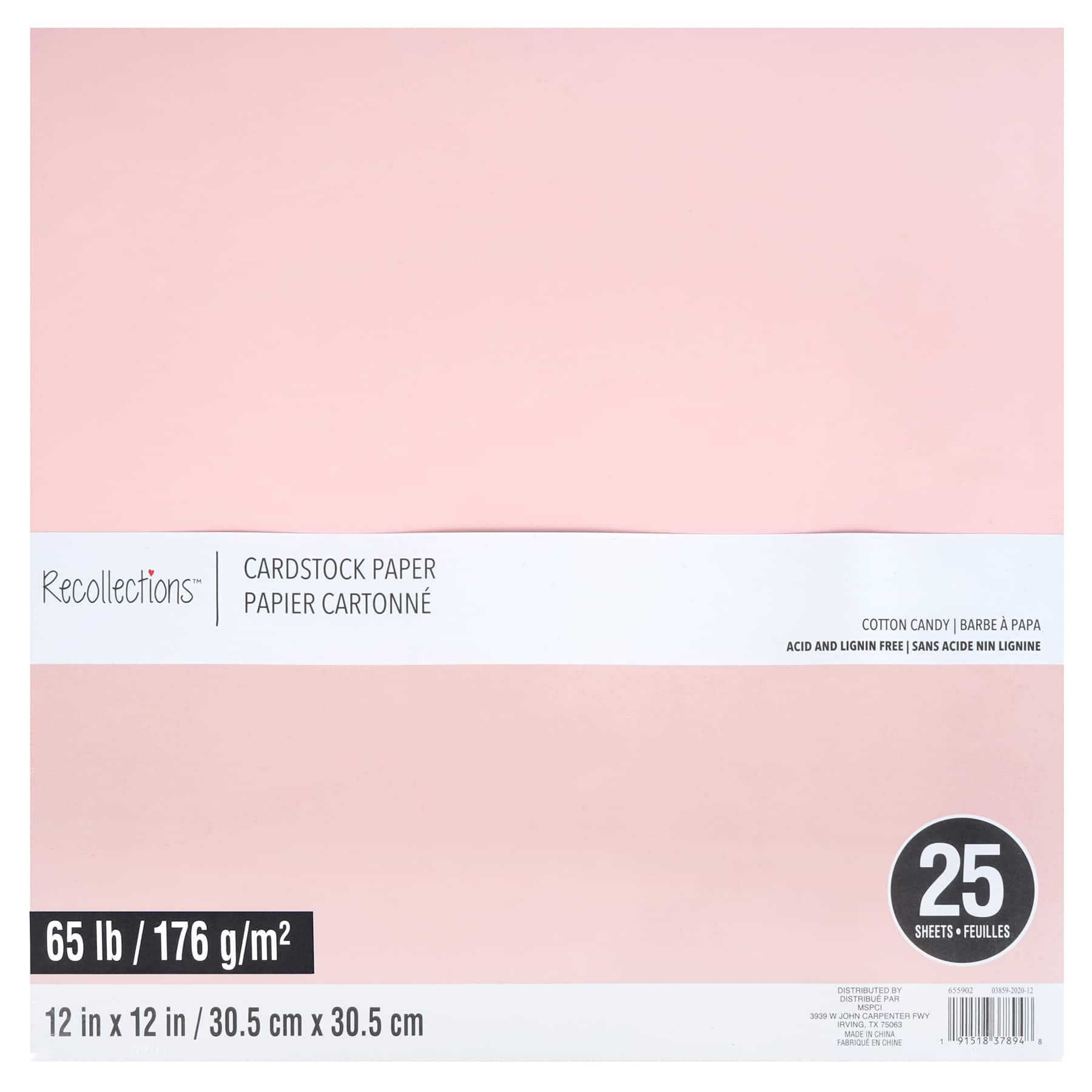 Popular Pink Razzle Berry 12x12 (Square) Paper 65C Lightweight Cardstock - 50 Pk -- Econo 12-x-12 Square Card Stock Paper - Business and DIY Projects
