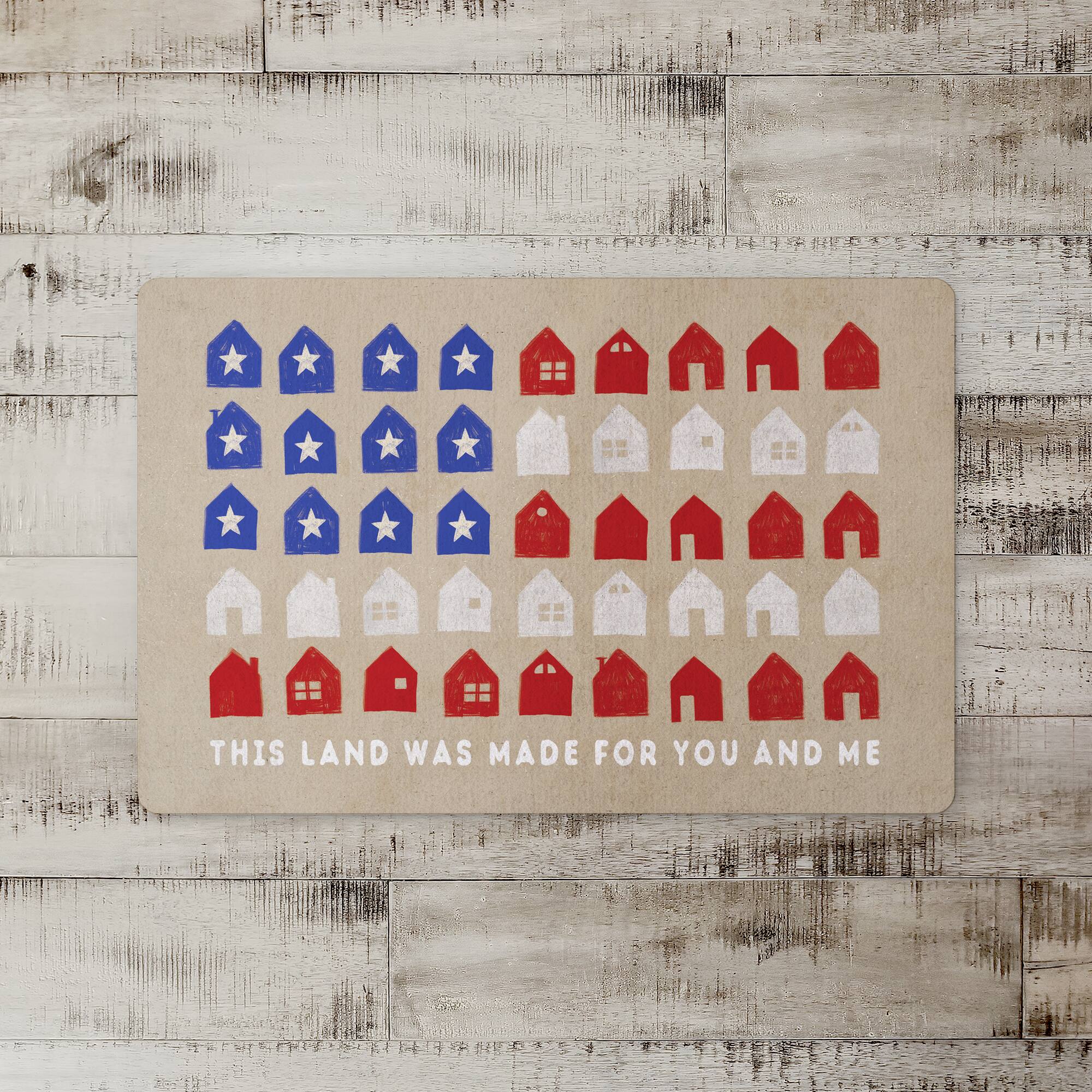 This Land for You and Me Floor Mat, 18" x 27"