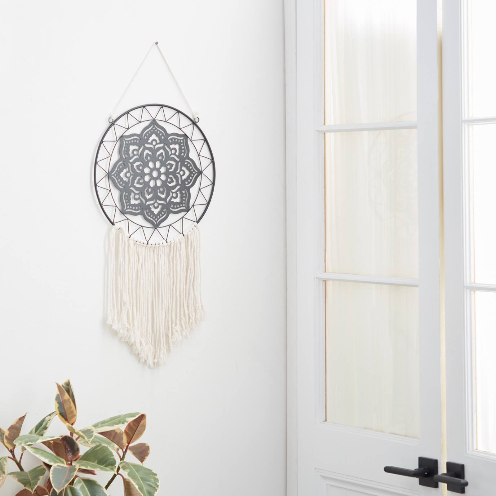49&#x22; Black Metal Contemporary Wall D&#xE9;cor