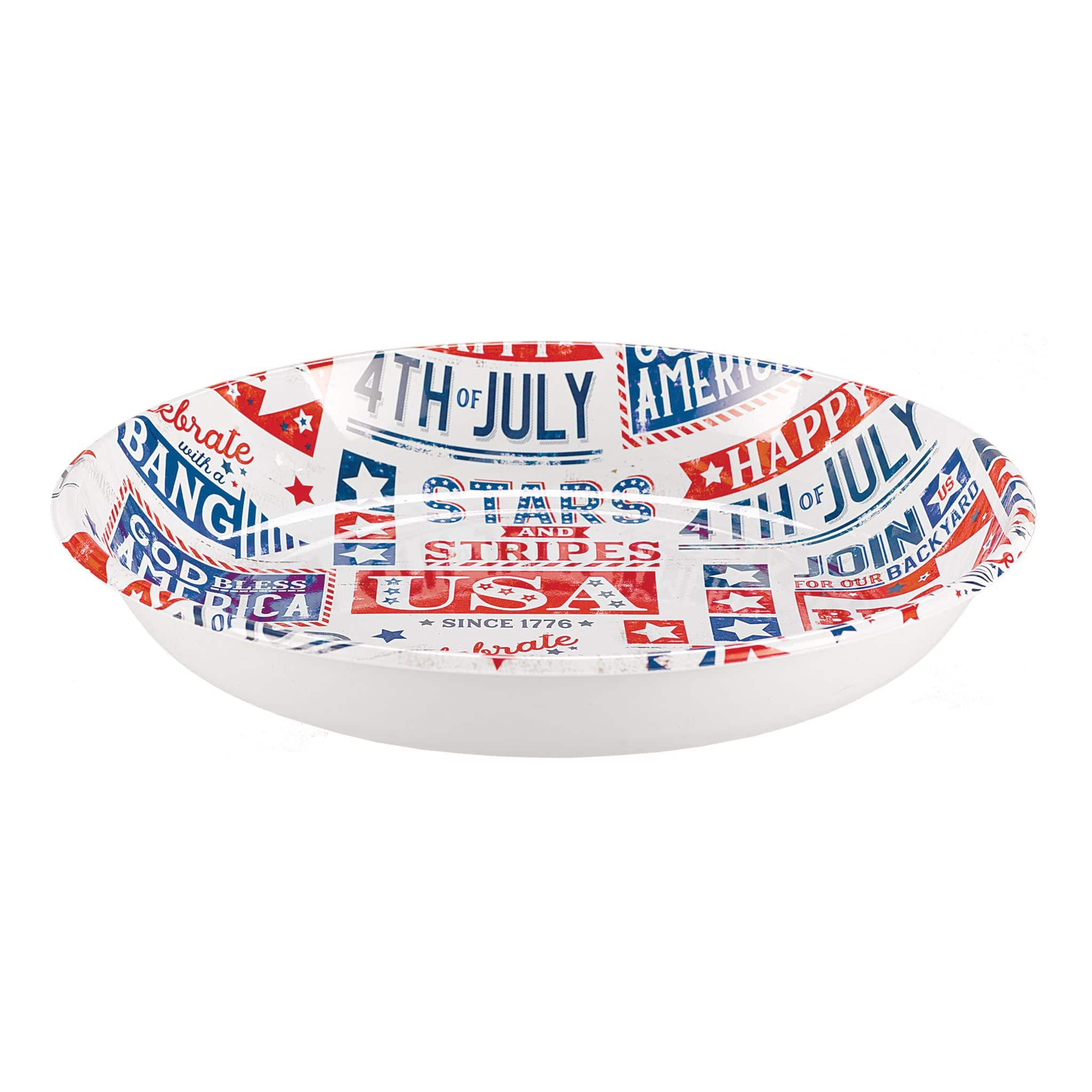 Patriotic 44-oz. Plastic Bowls, 2-ct. Packs