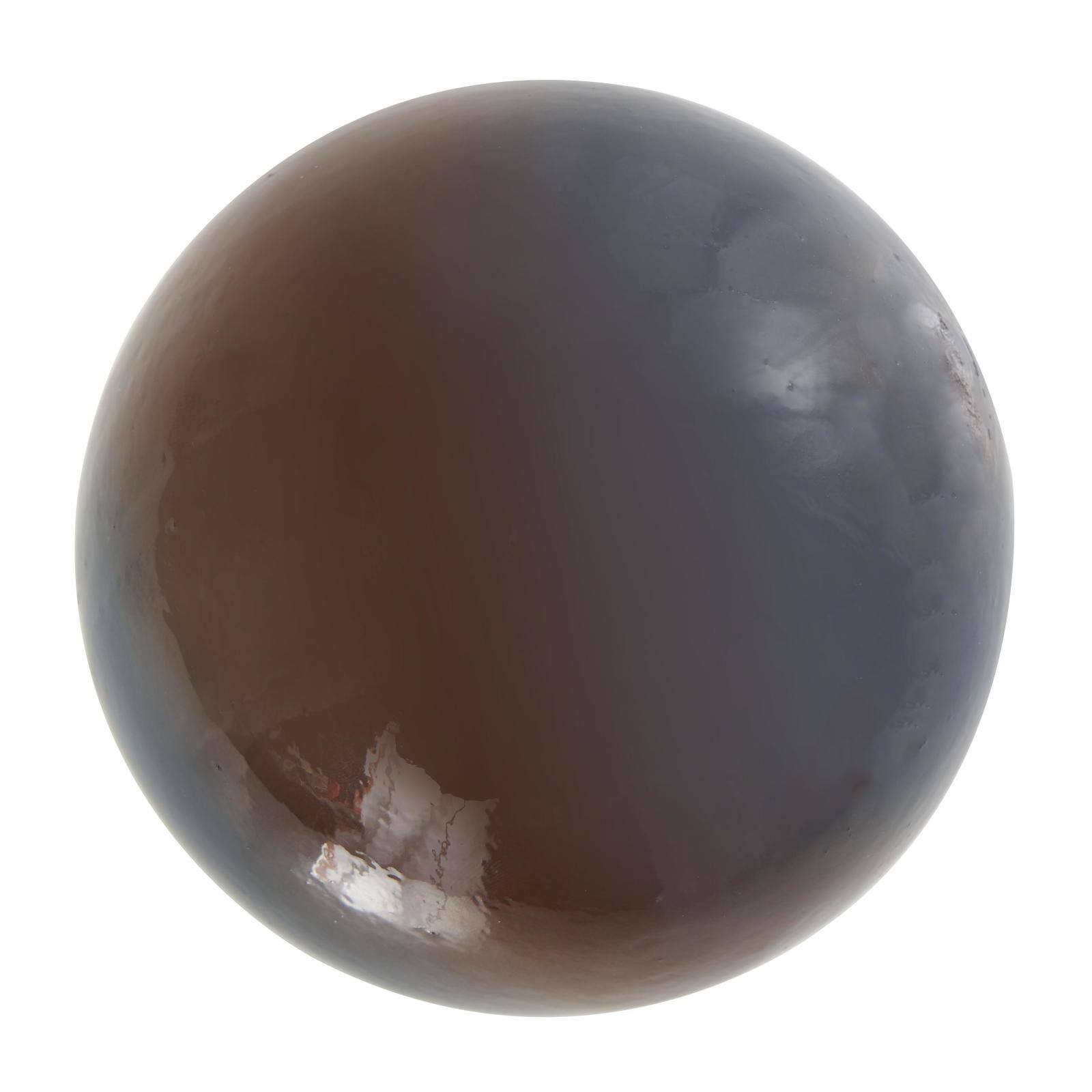 Blue with Brown Stripe Abstract Brushed Decorative Orbs & Vase Filler Set