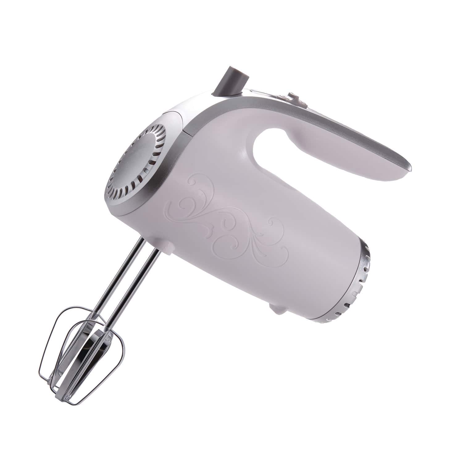 Brentwood White Lightweight 5-Speed Electric Hand Mixer