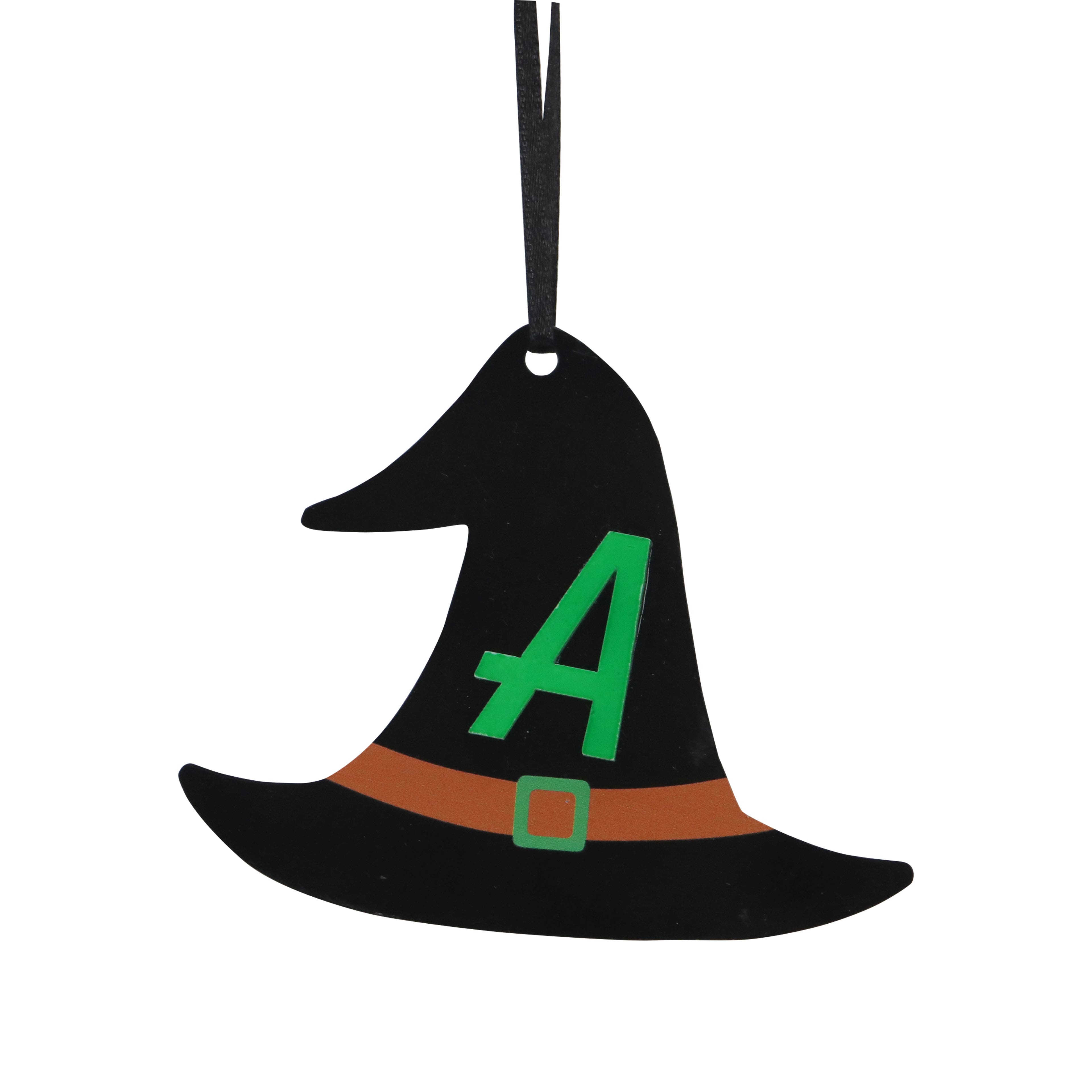Assorted 3.75&#x22; Halloween Acrylic Monogram Ornament by Ashland&#xAE;