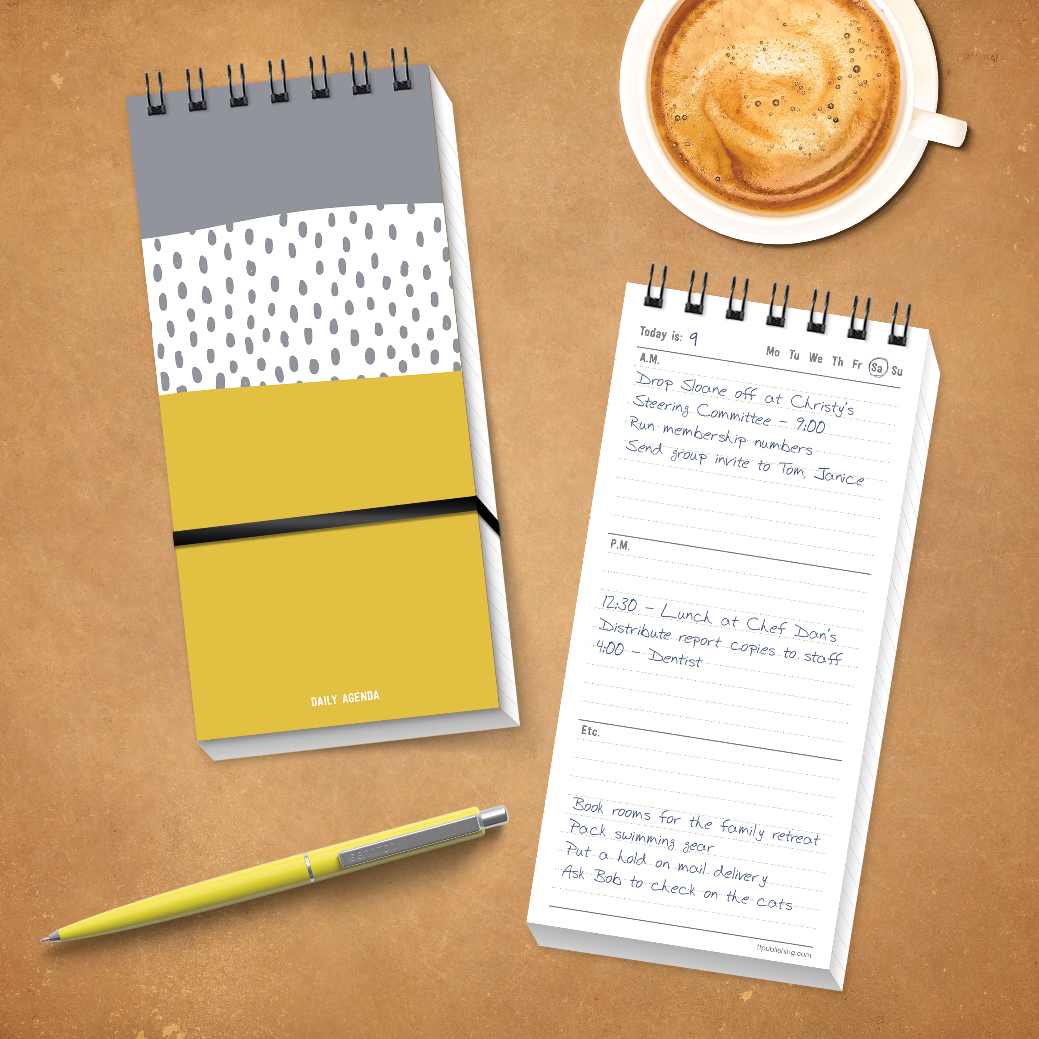 TF Publishing Joy Daily Agenda Planner Pad