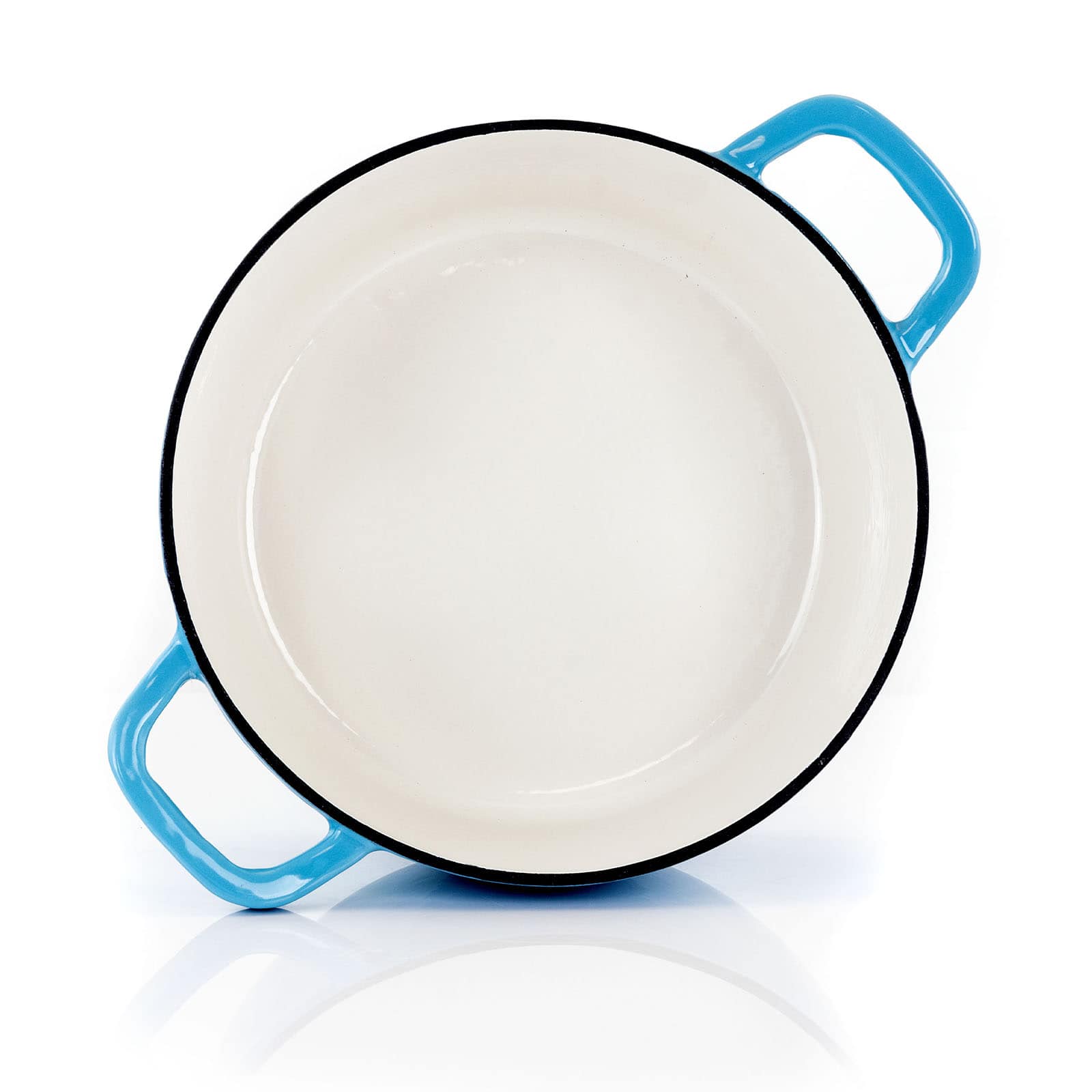 MegaChef Blue Enameled Cast Iron Casserole