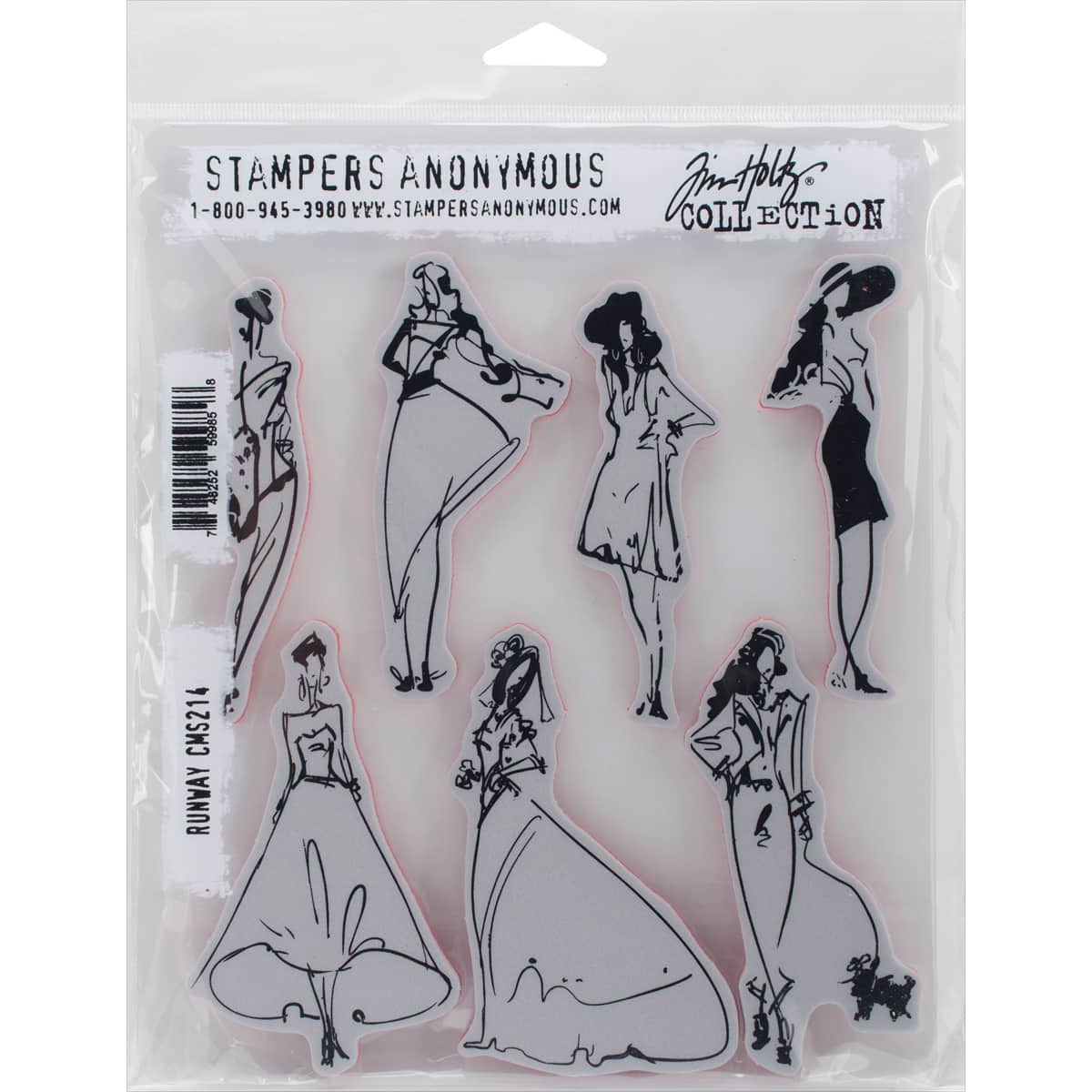 Stampers Anonymous Tim Holtz&#xAE; Runway Cling Stamp Set