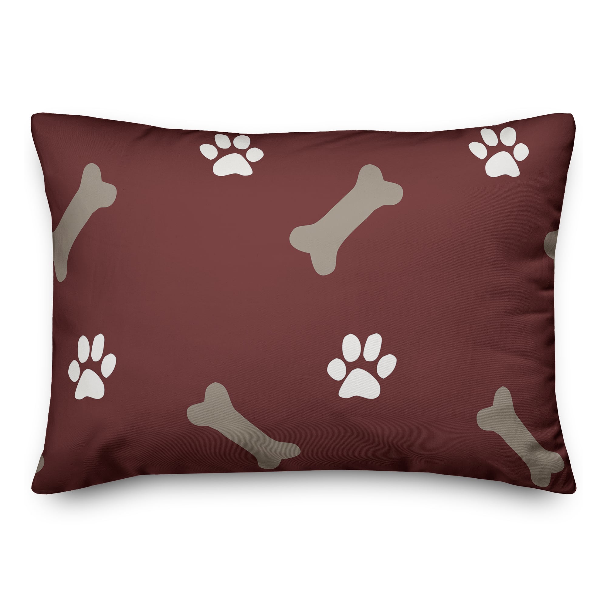 Bones & Paws Indoor/Outdoor Lumbar Throw Pillow