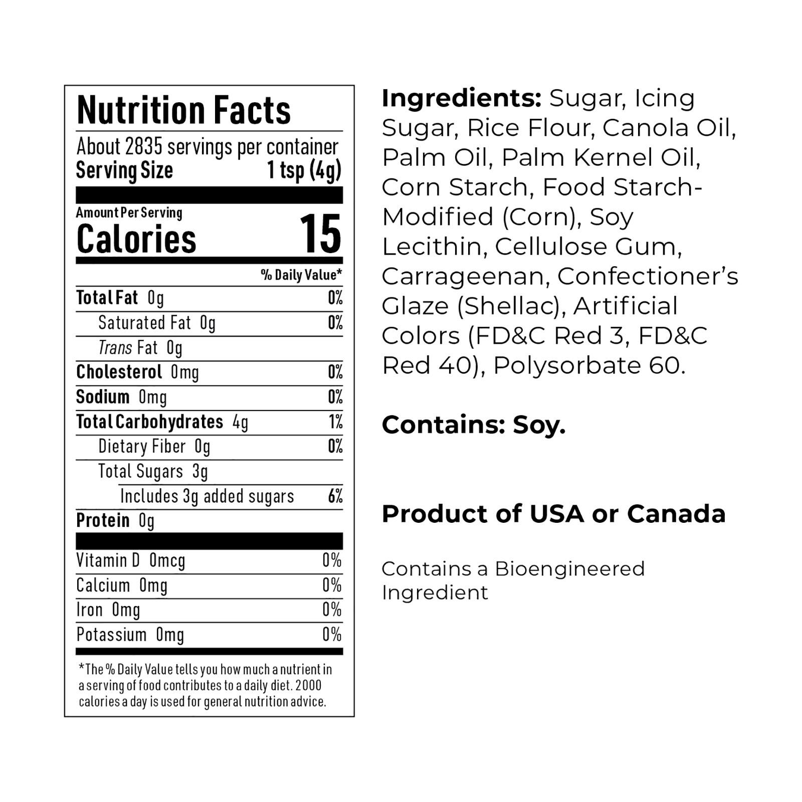 AC Food Crafting Bulk 5mm Polished Sequin Sprinkles, 25lb.