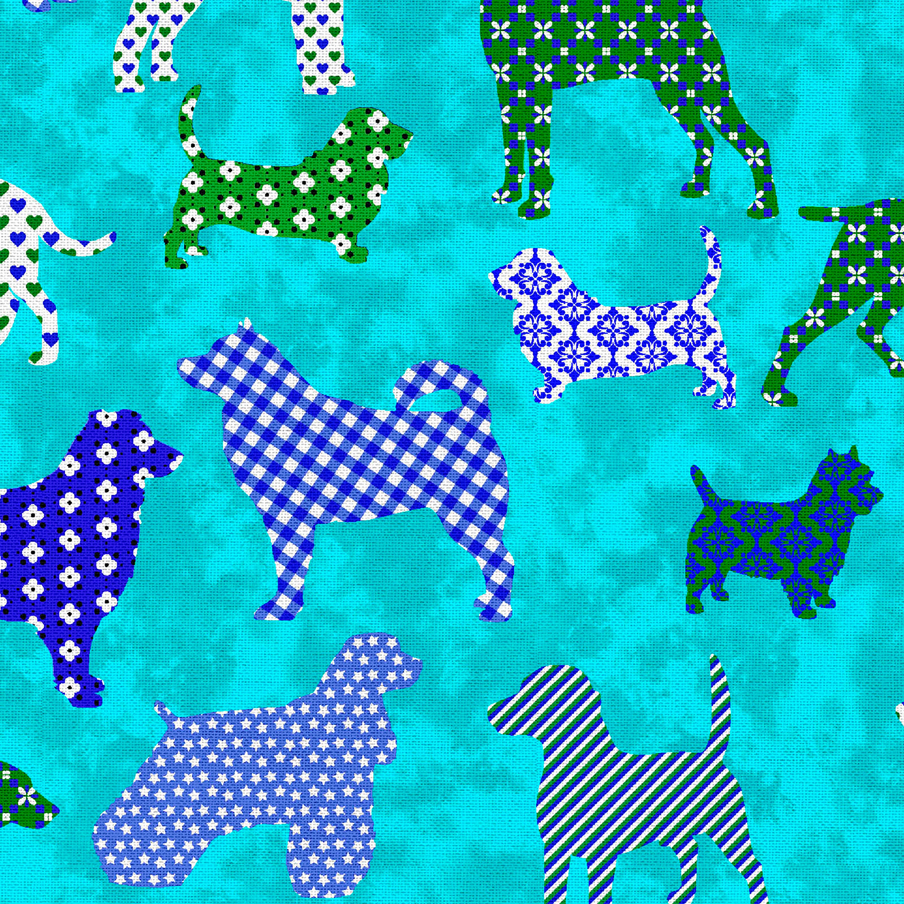 Fabric Editions Puppy Pals Cotton Fabric