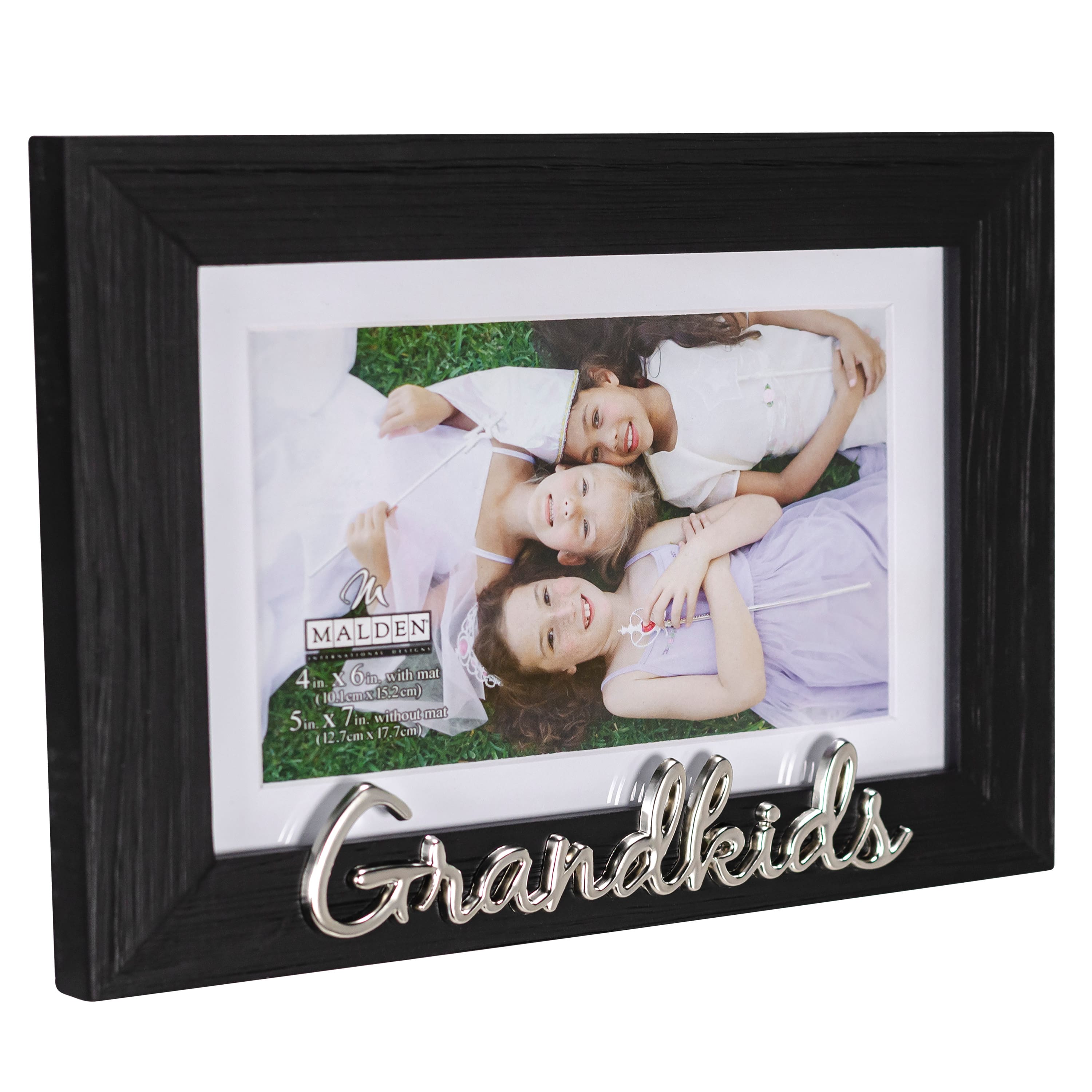 Malden International Designs Grandkids 4" x 6" Distressed Expression Frame with Mat