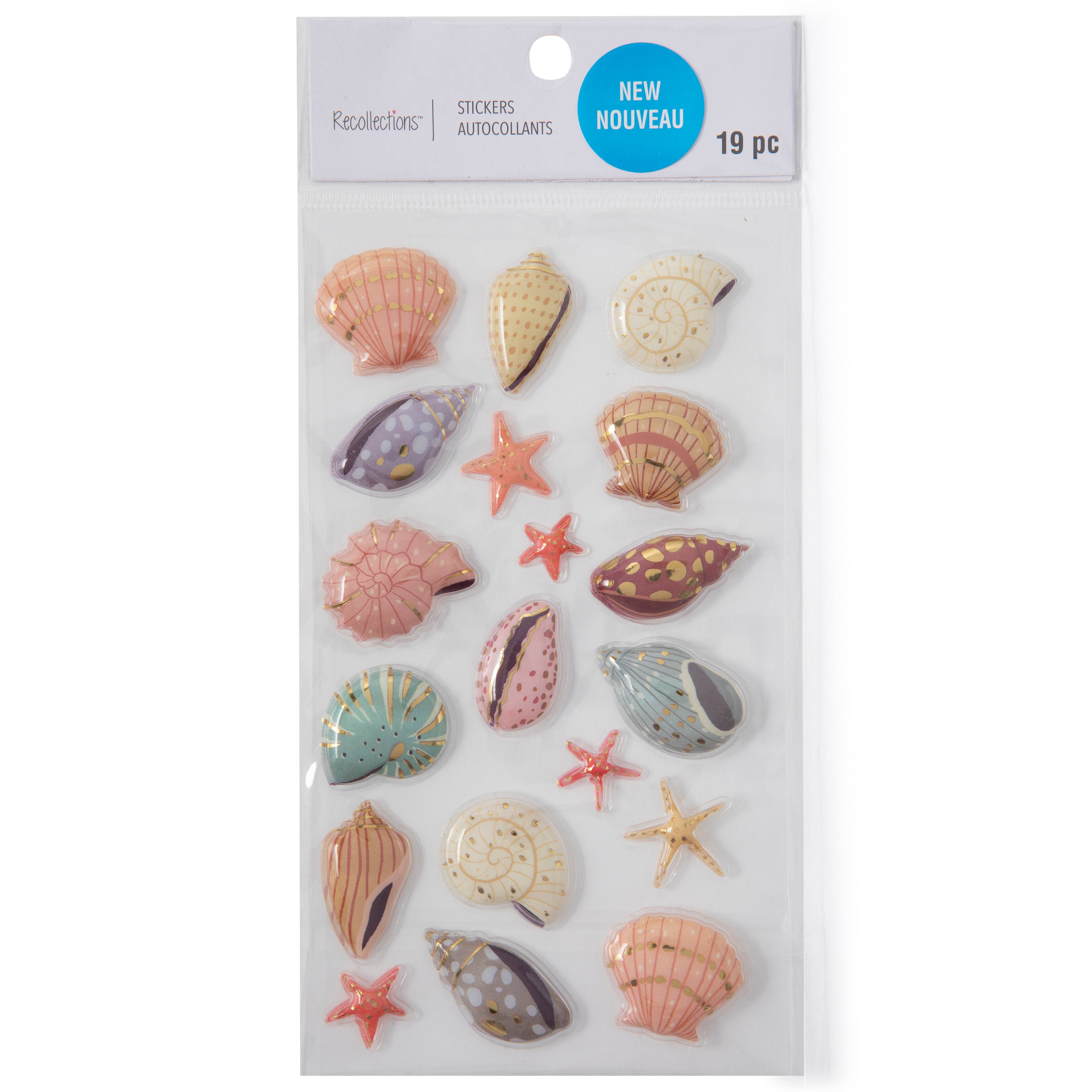 12 Pack: Seashells Stickers by Recollections&#x2122;