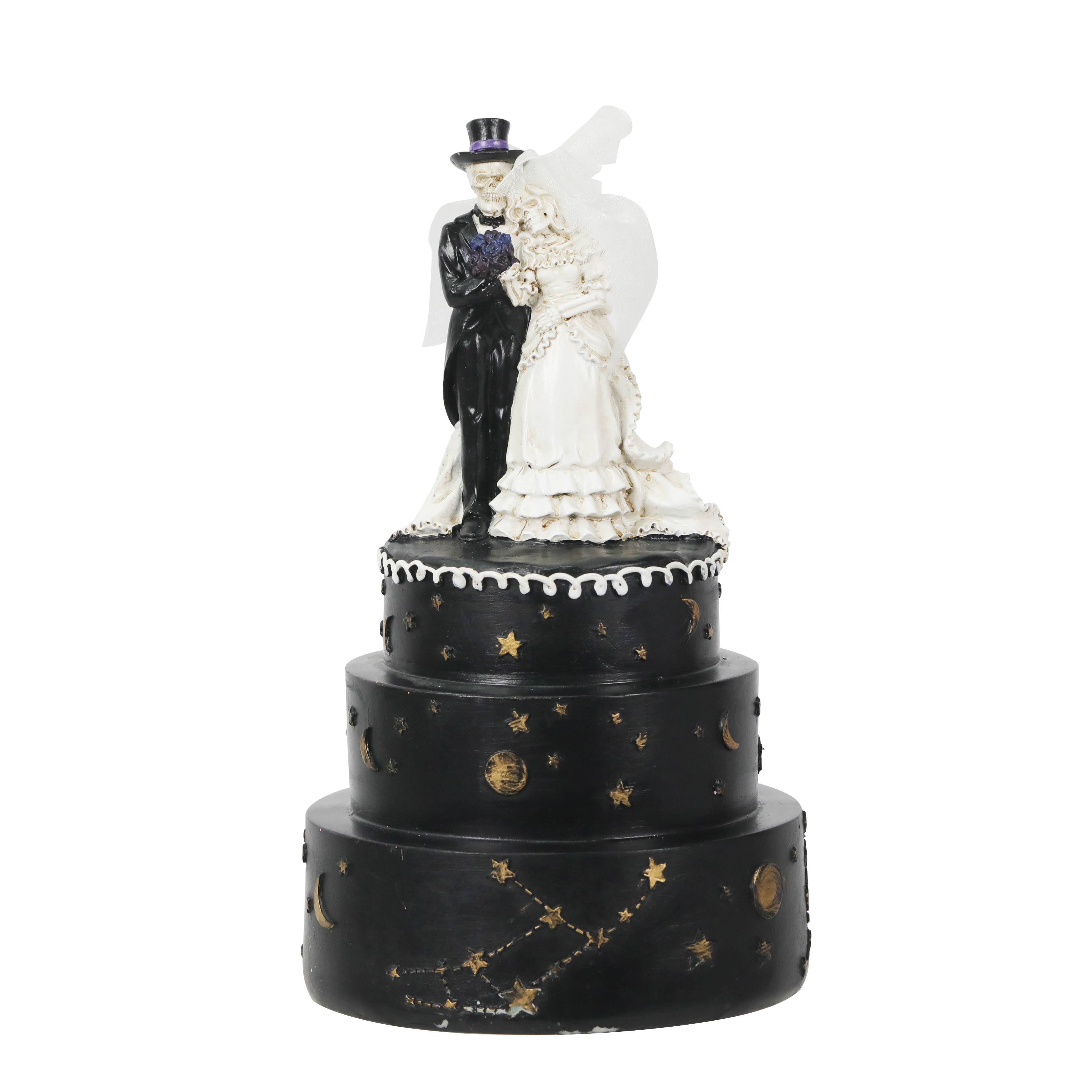 9" Skeleton Couple Cake Tabletop Décor by Ashland®