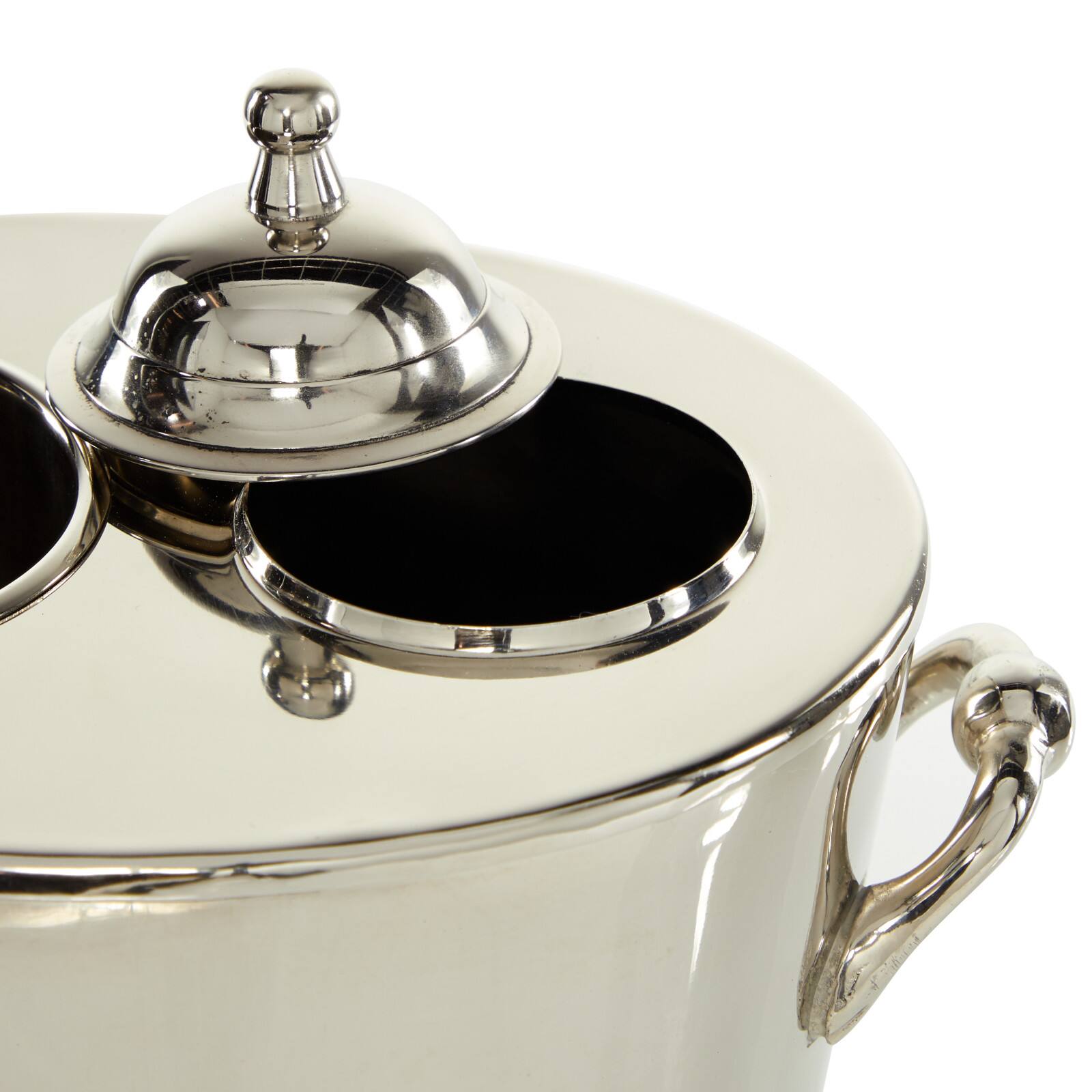 11&#x22; Silver Metal Traditional Wine Holder Cooler
