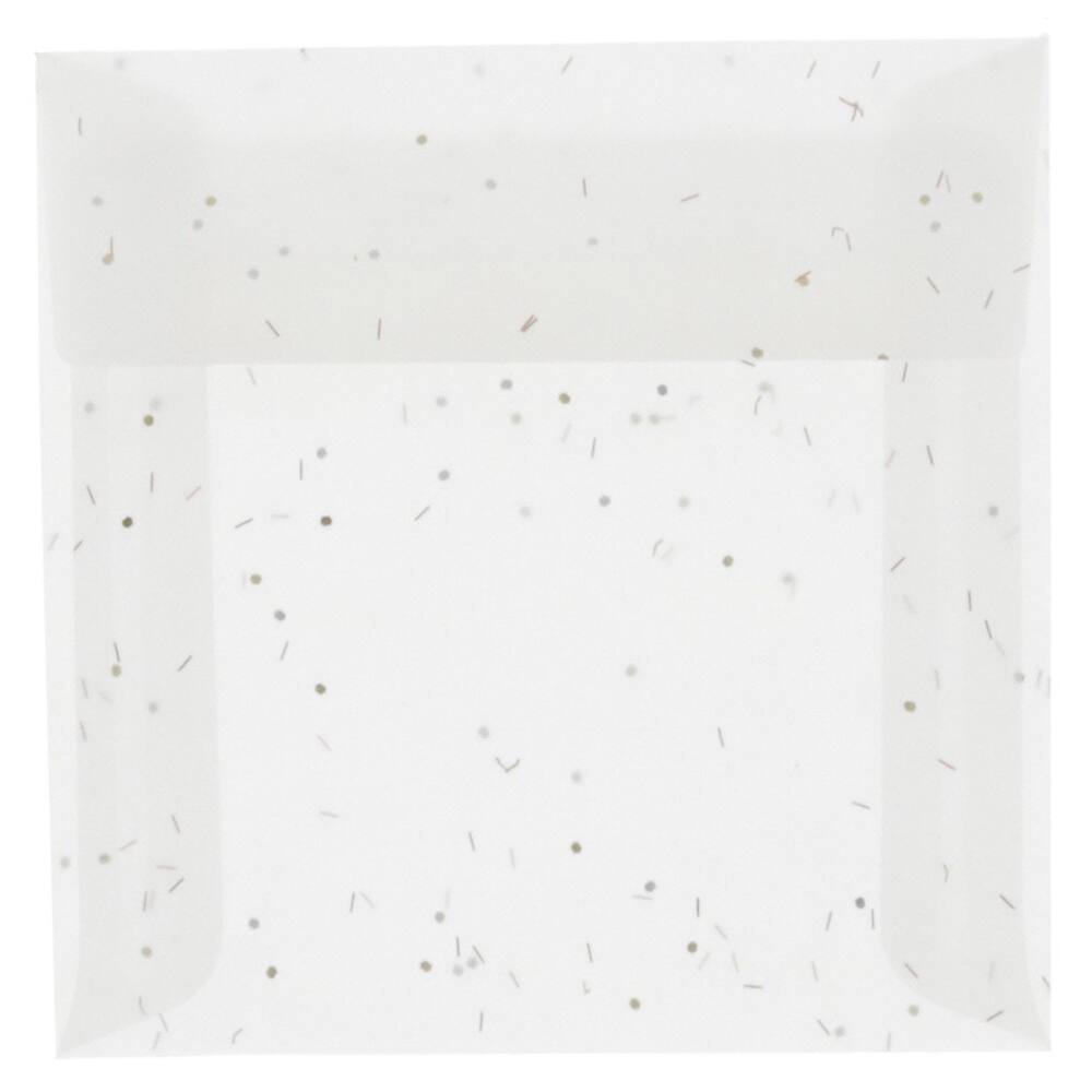 JAM Paper 6.5" x 6.5" Square Translucent Vellum Envelopes, 25ct.