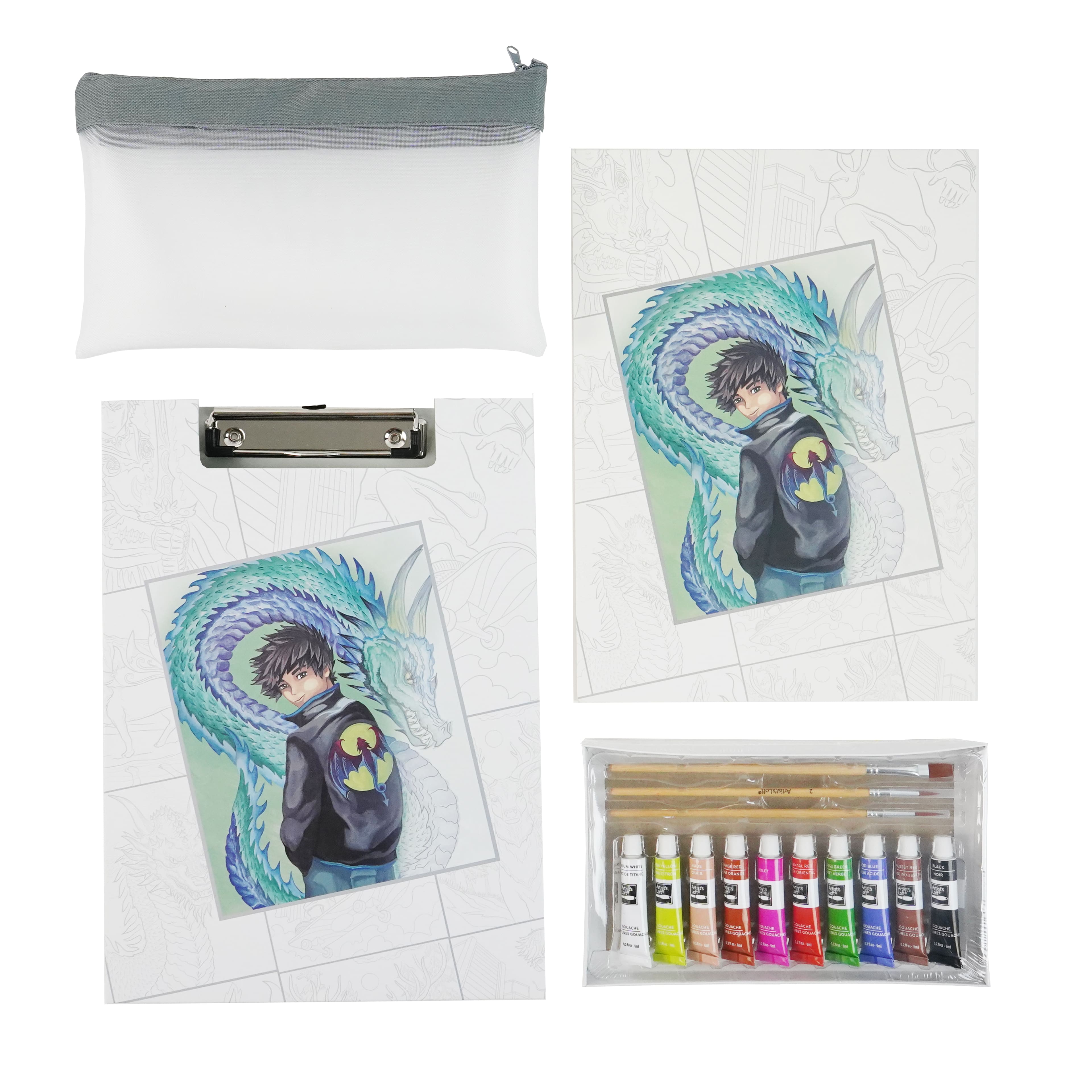 Manga Characters Gouache Painting Book Kit by Artist's Loft®