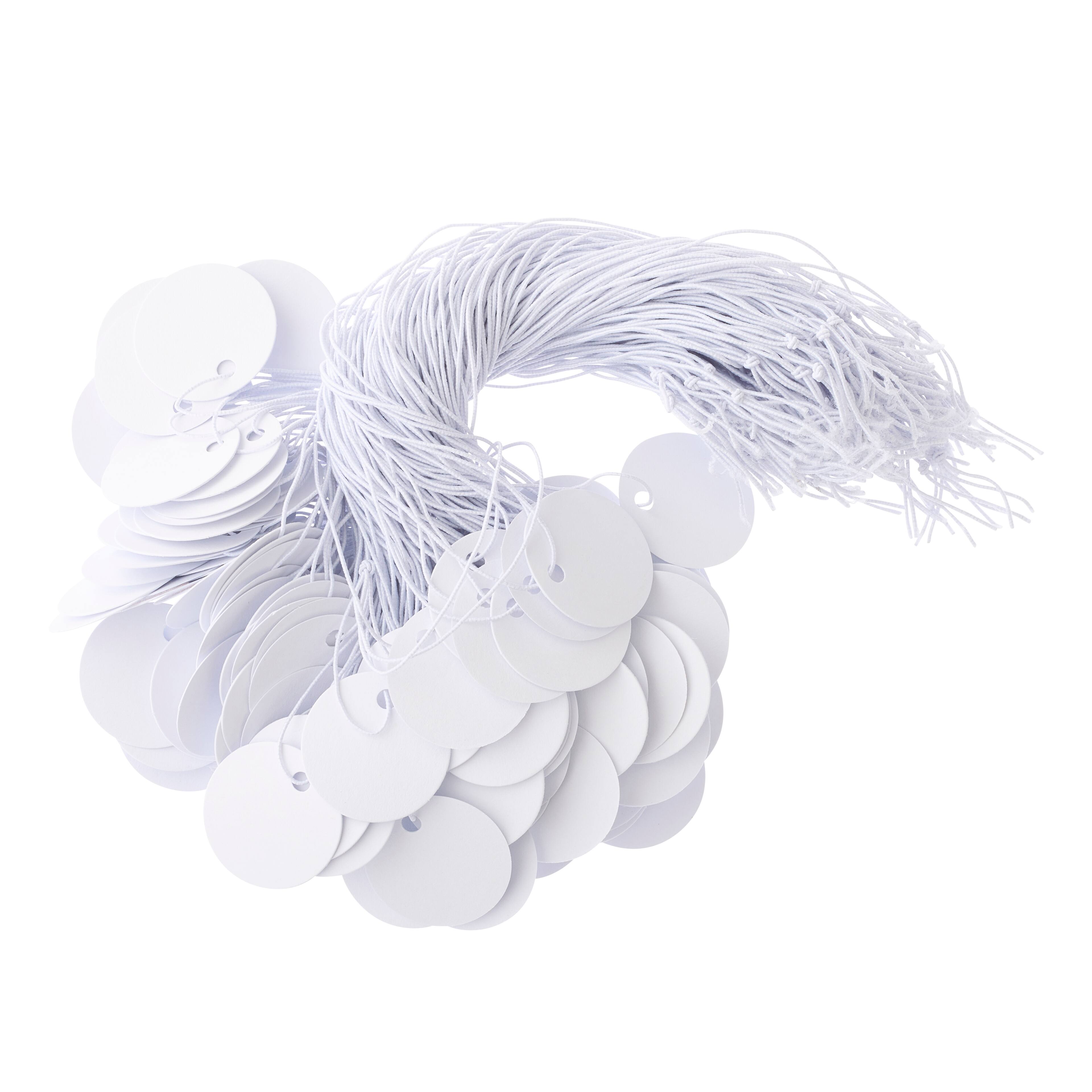 12 Packs: 150 ct. (1,800 total) White Round Tags by Bead Landing&#x2122;