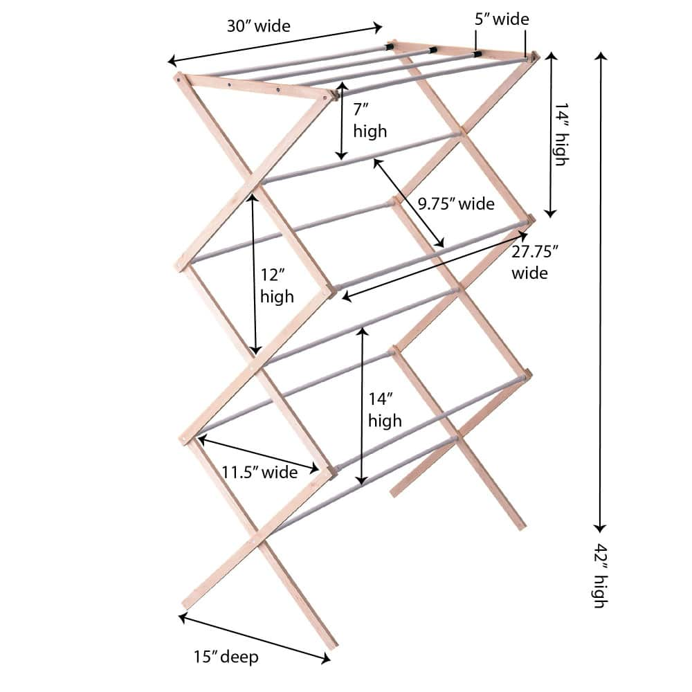 Household Essentials Drying Rack (Birch)